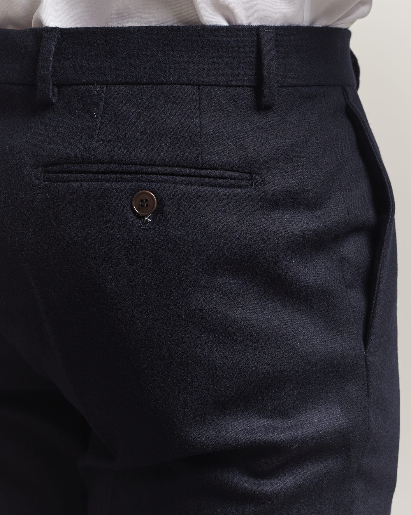 Mies | Housut | Morris | Flannel Suit Trousers Navy