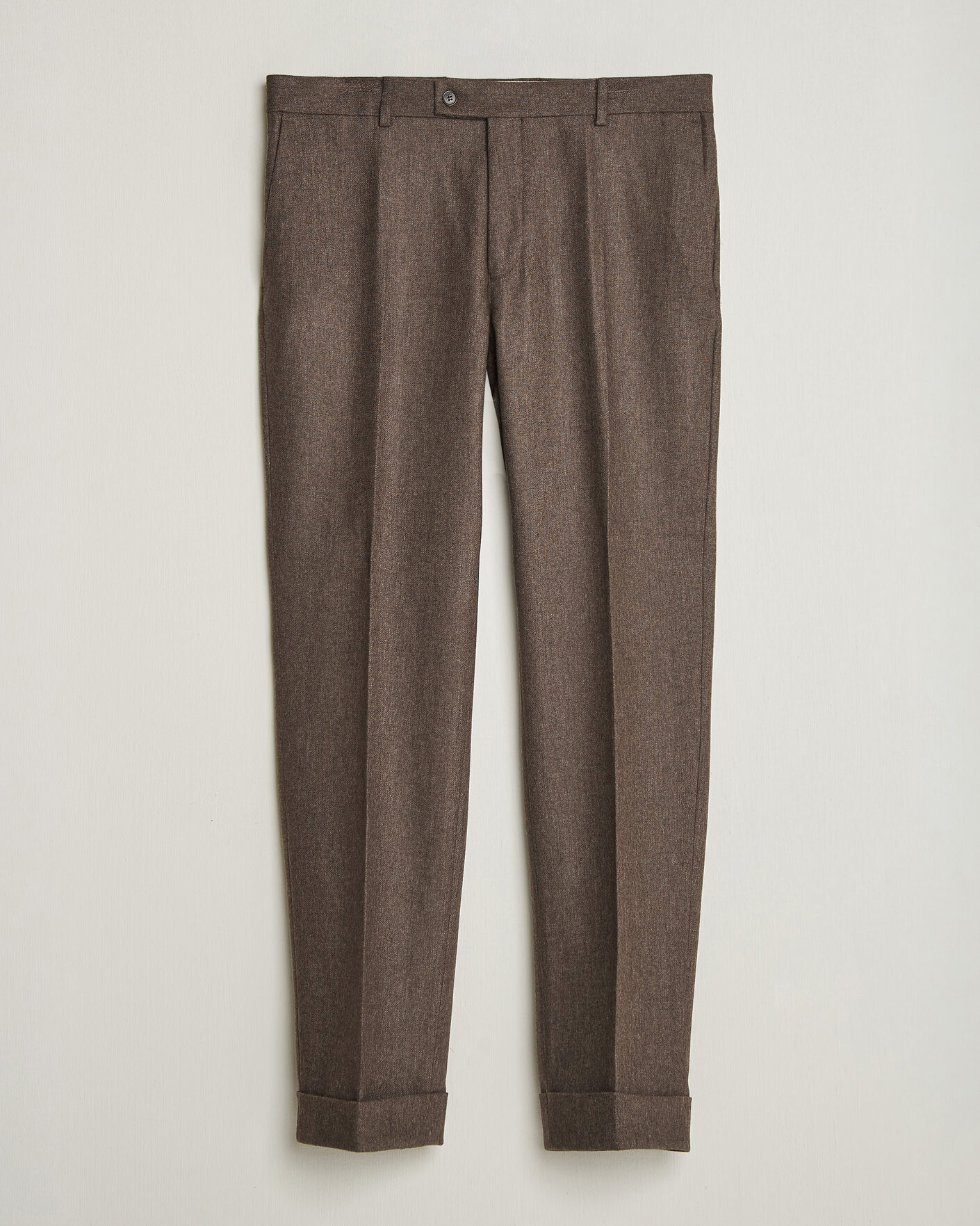 Mies | Housut | Morris | Flannel Suit Trousers Brown