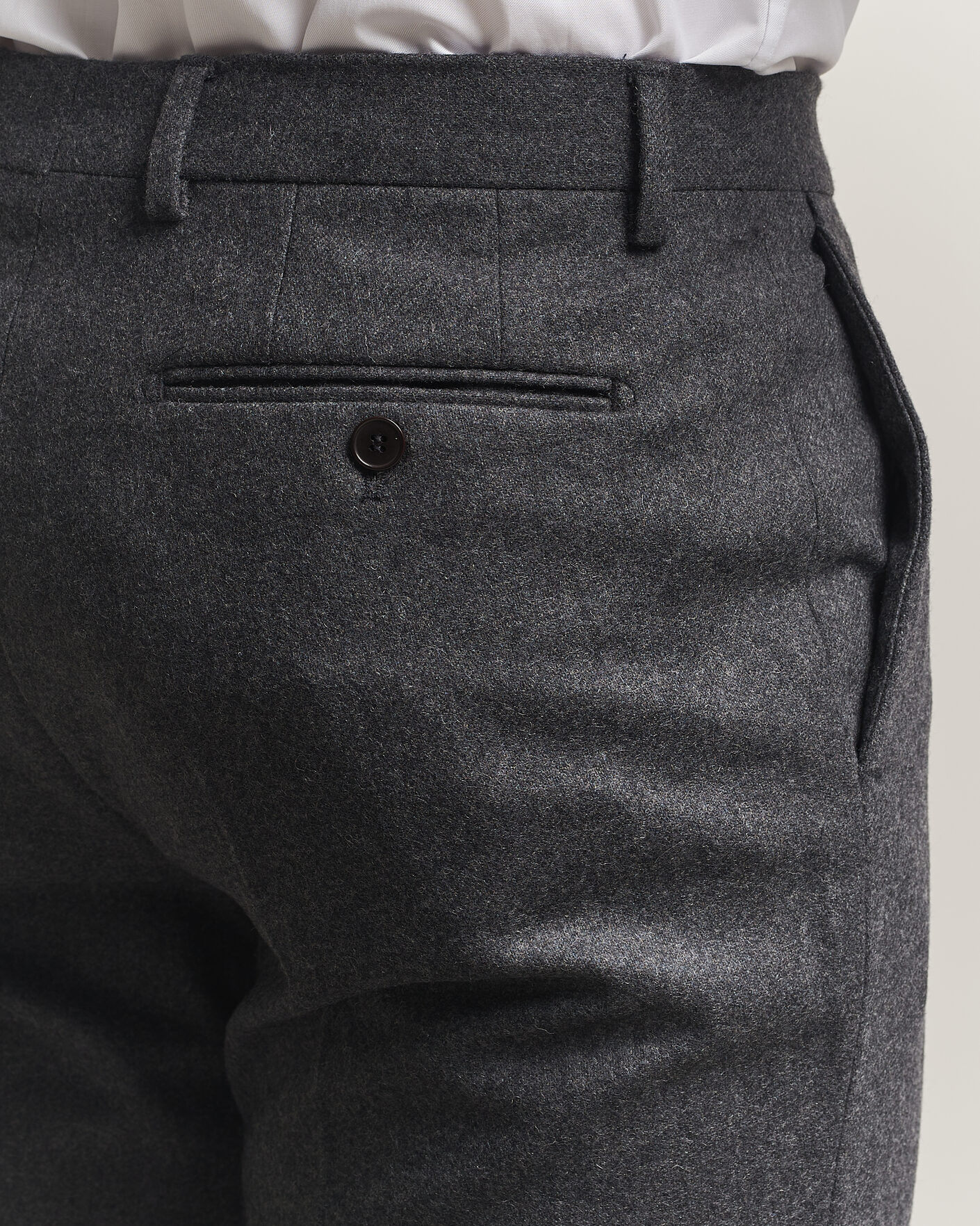 Mies | Housut | Morris | Flannel Suit Trousers Grey