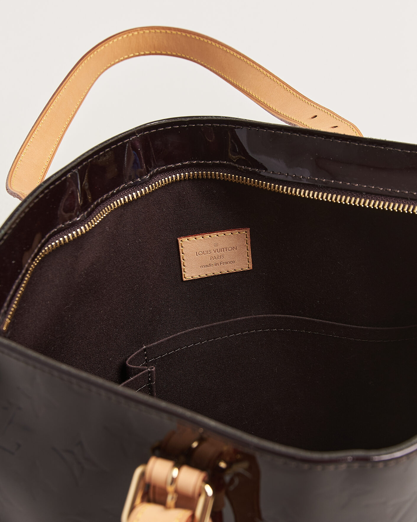 Mies | Pre-Owned & Vintage Bags | Louis Vuitton Pre-Owned | Brentwood Tote Bag Vernis Leather Burgundy