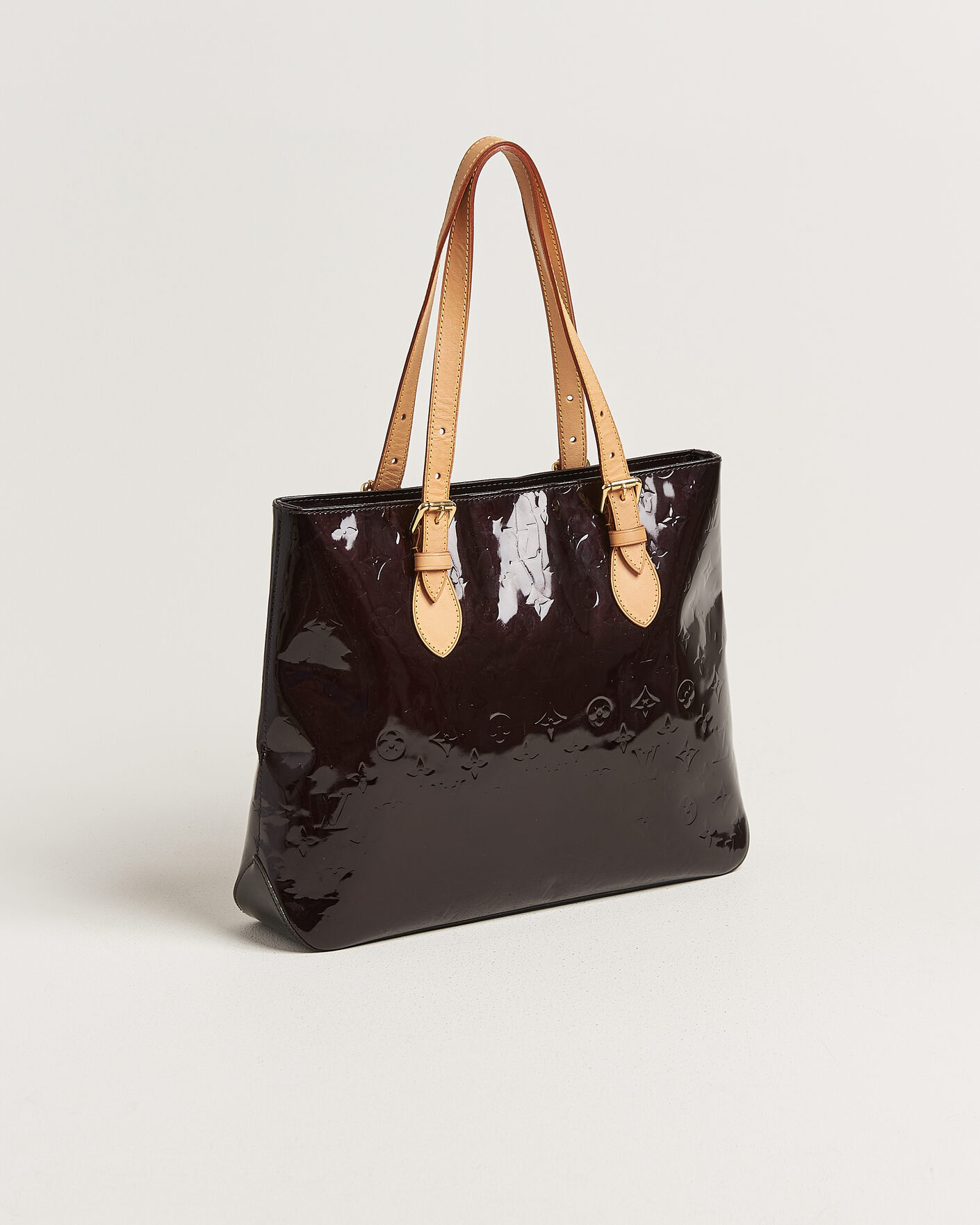 Mies | Pre-Owned & Vintage Bags | Louis Vuitton Pre-Owned | Brentwood Tote Bag Vernis Leather Burgundy