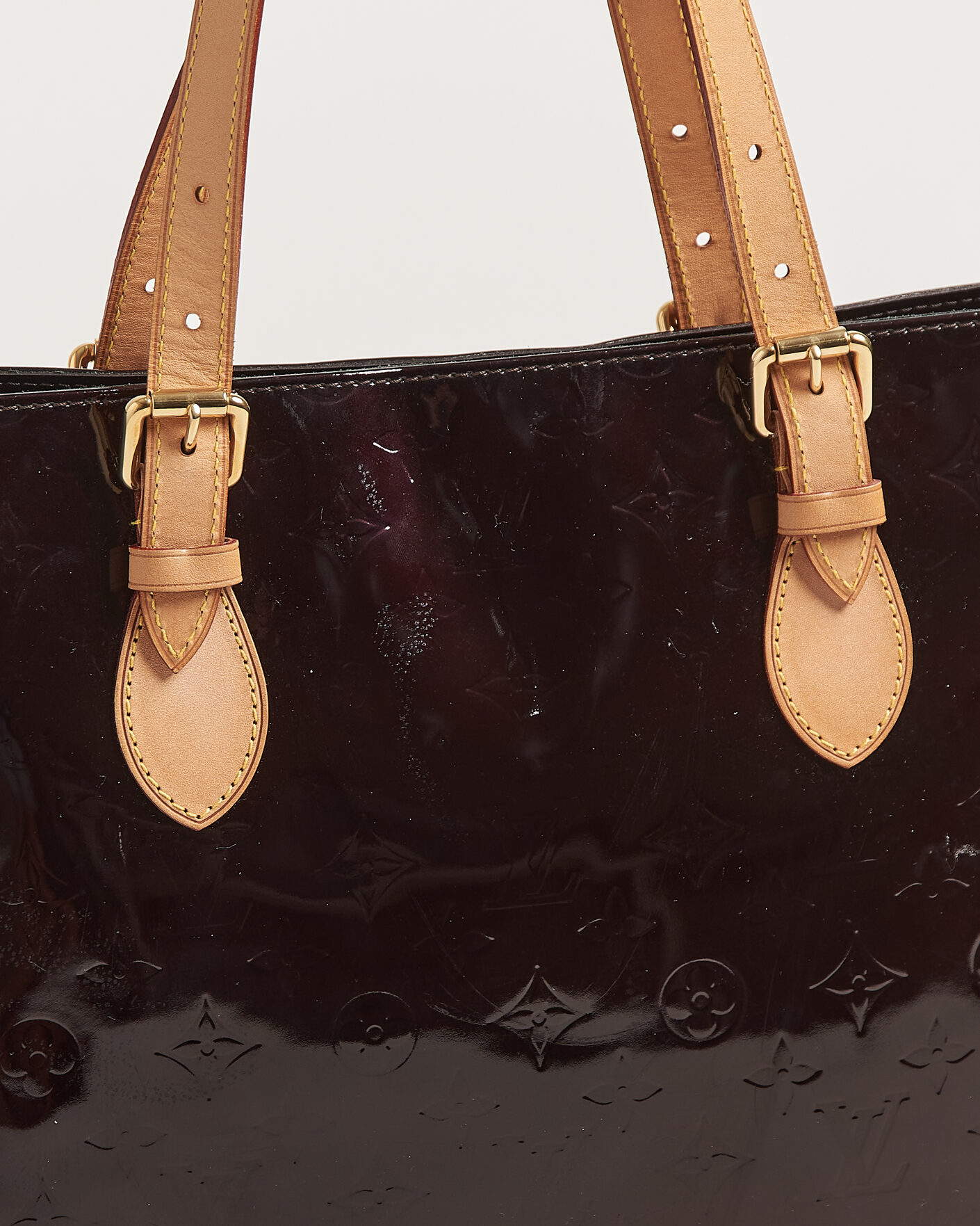 Mies | Pre-Owned & Vintage Bags | Louis Vuitton Pre-Owned | Brentwood Tote Bag Vernis Leather Burgundy