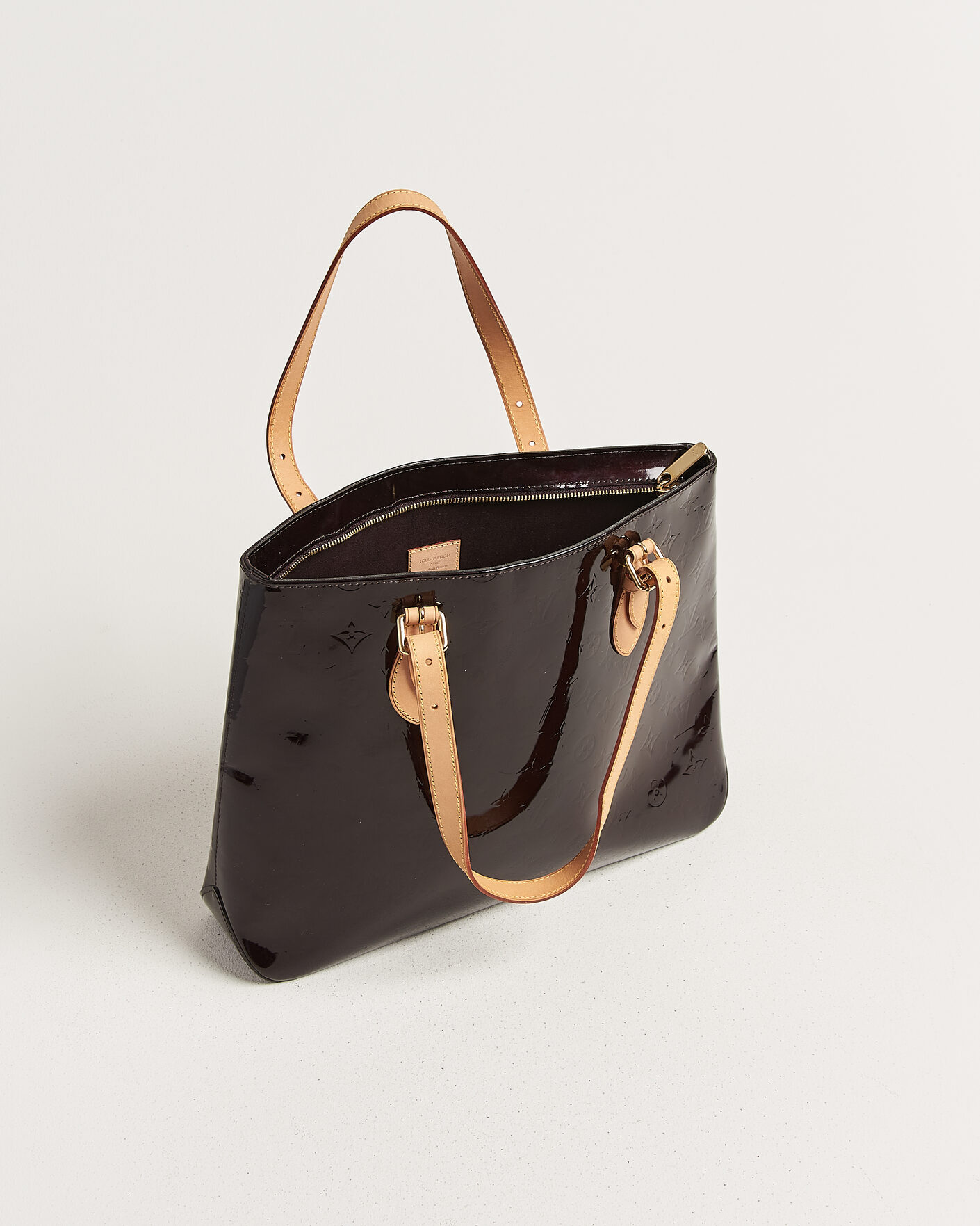 Mies | Pre-Owned & Vintage Bags | Louis Vuitton Pre-Owned | Brentwood Tote Bag Vernis Leather Burgundy