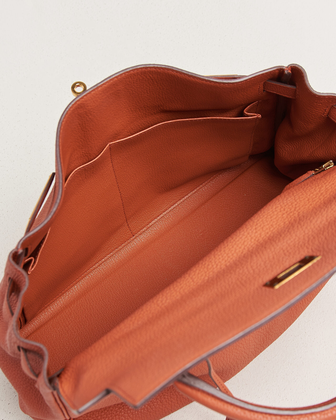 Mies | Pre-Owned & Vintage Bags | Hermès Pre-Owned | Kelly 32 Togo Leather Orange