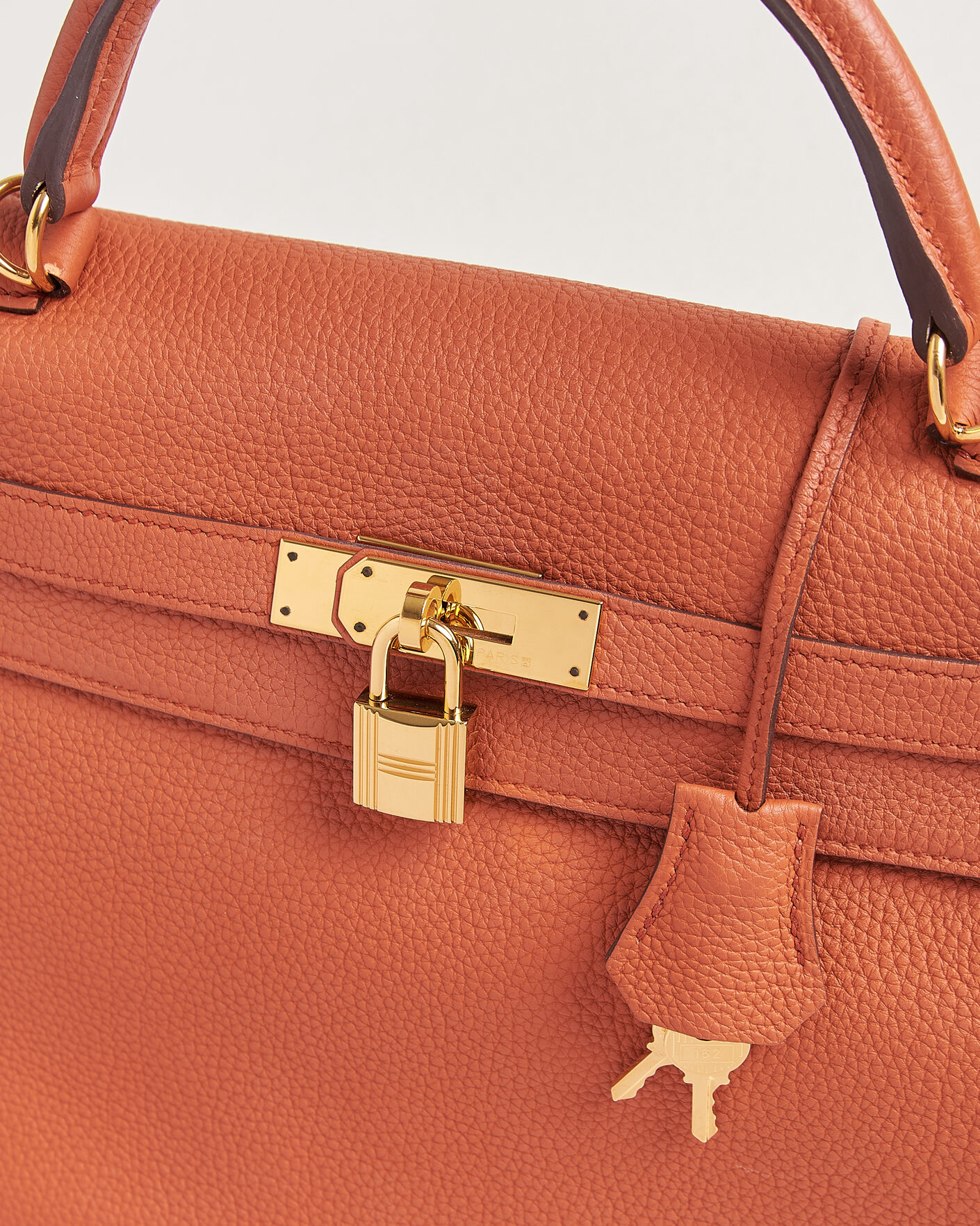 Mies | Pre-Owned & Vintage Bags | Hermès Pre-Owned | Kelly 32 Togo Leather Orange