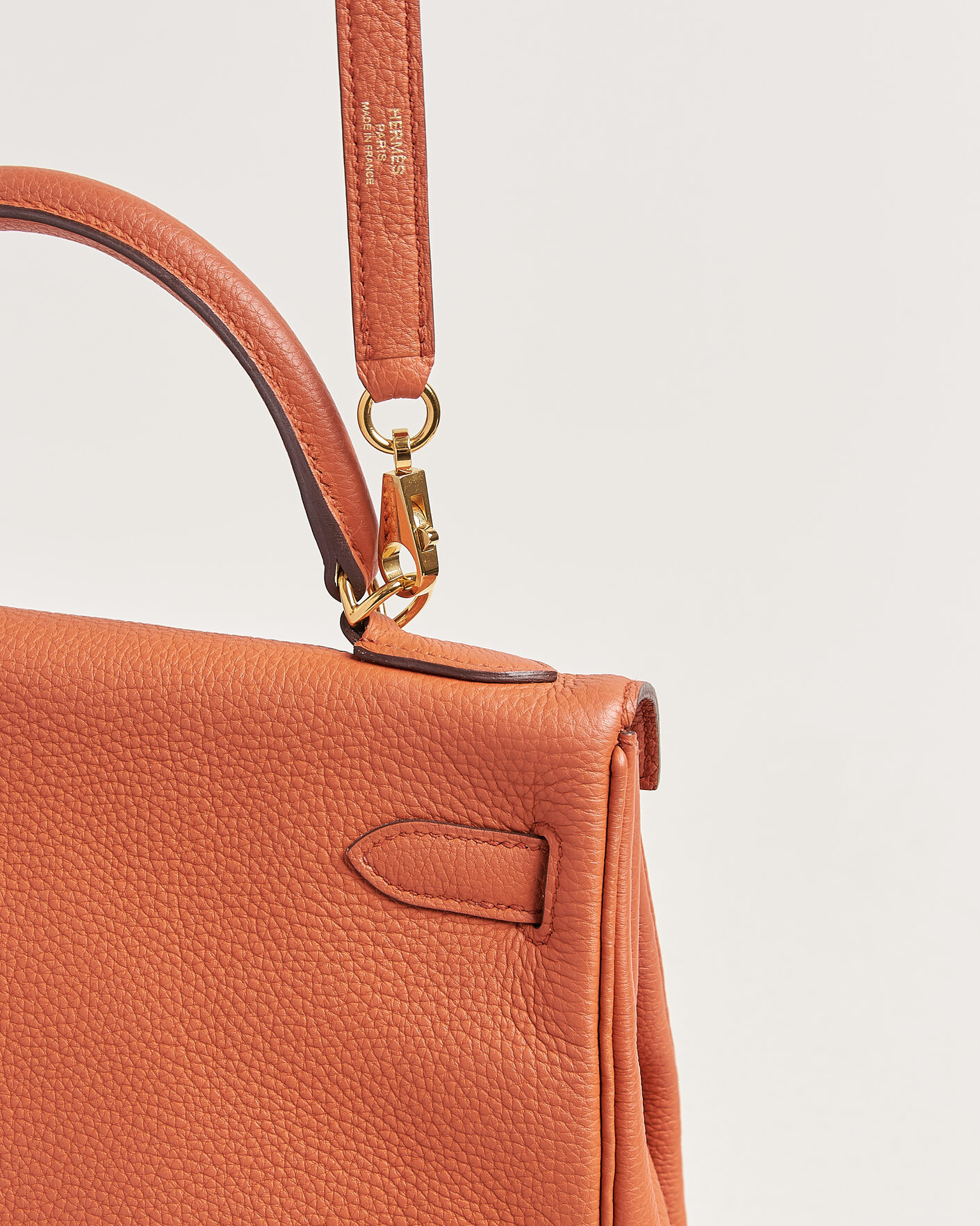 Mies | Pre-Owned & Vintage Bags | Hermès Pre-Owned | Kelly 32 Togo Leather Orange