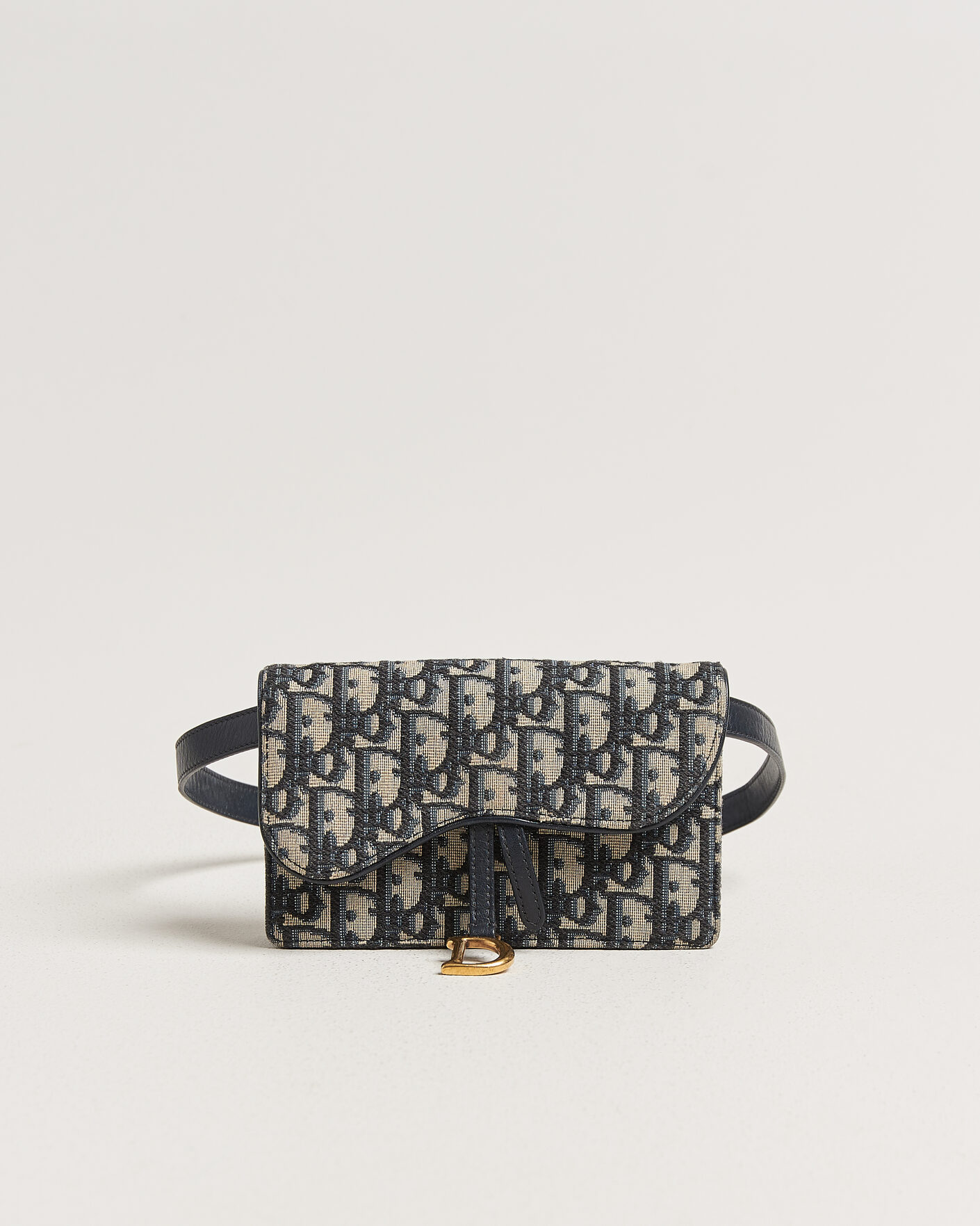 Mies | Pre-Owned & Vintage Bags | Dior Pre-Owned | Saddle Rectangular Belt Bag Blue
