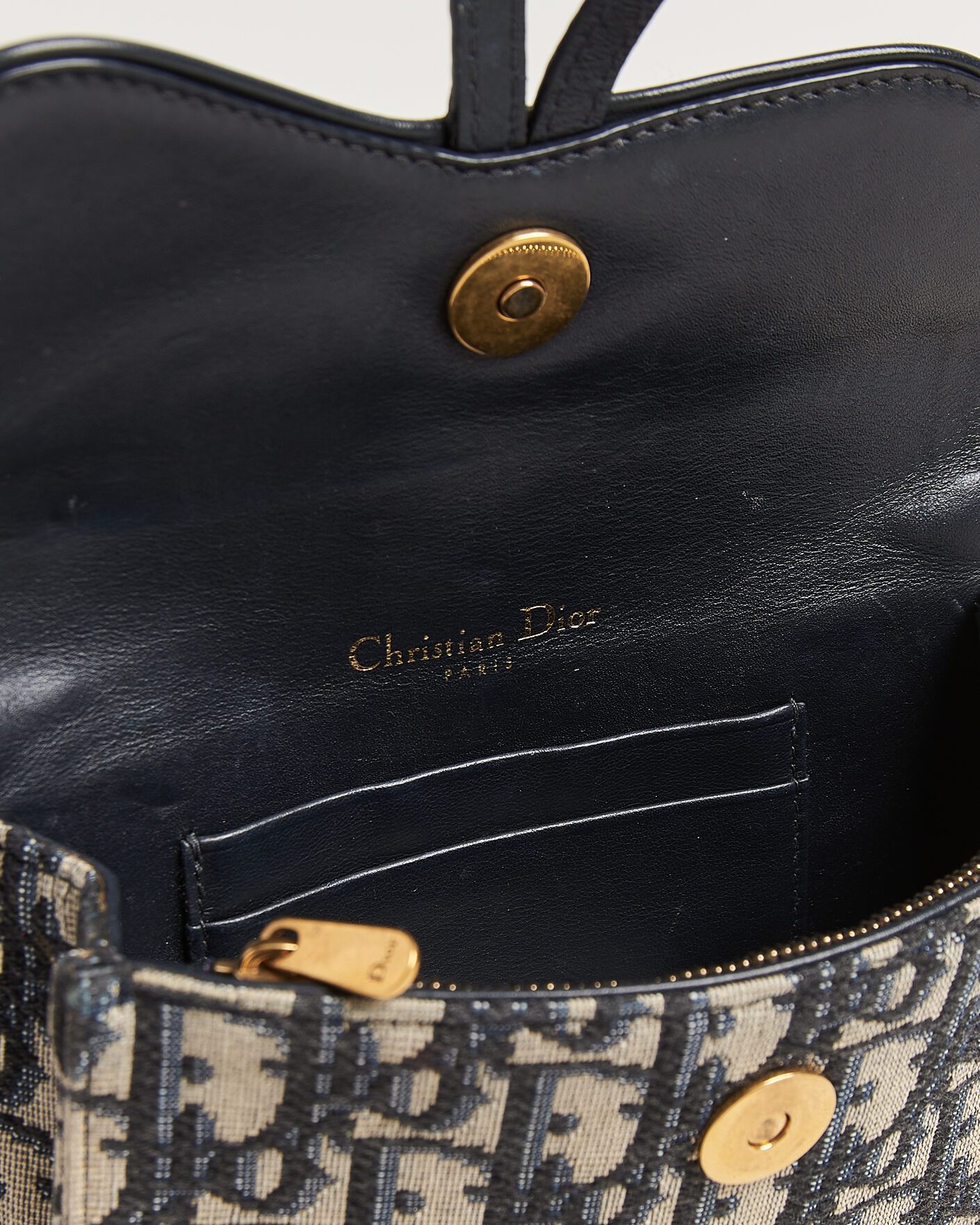 Mies | Pre-Owned & Vintage Bags | Dior Pre-Owned | Saddle Rectangular Belt Bag Blue