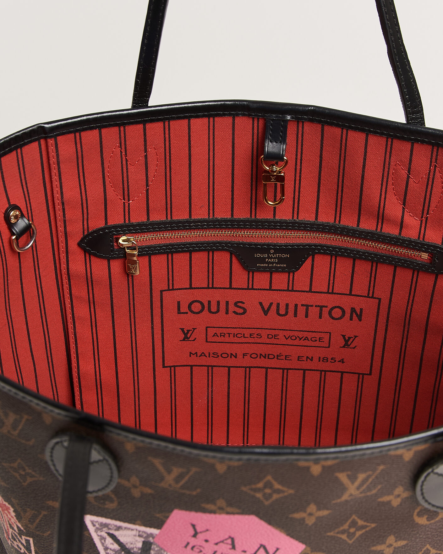 Mies | Pre-Owned & Vintage Bags | Louis Vuitton Pre-Owned | Neverfull MM World Tour Japan Monogram