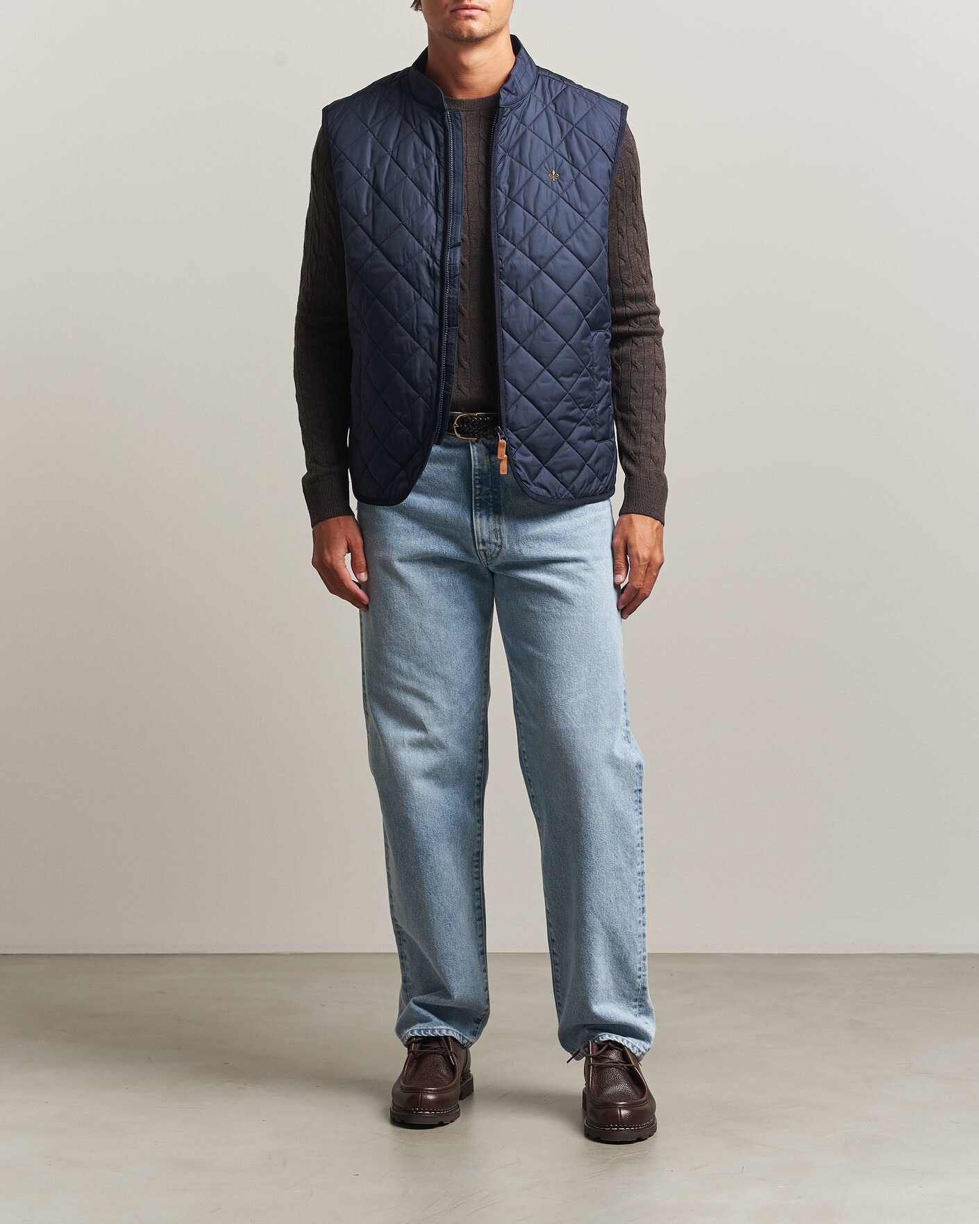 Mies | Ulkoliivit | Morris | Teddy Quilted Vest Old Blue
