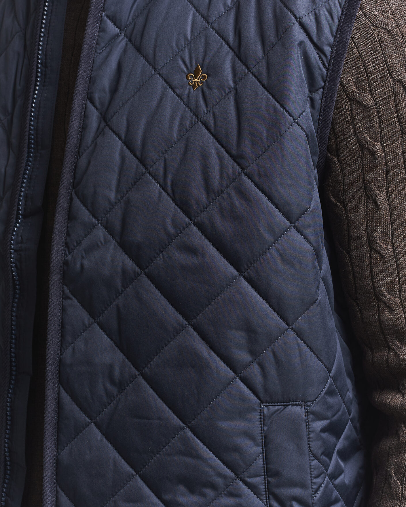 Mies | Ulkoliivit | Morris | Teddy Quilted Vest Old Blue