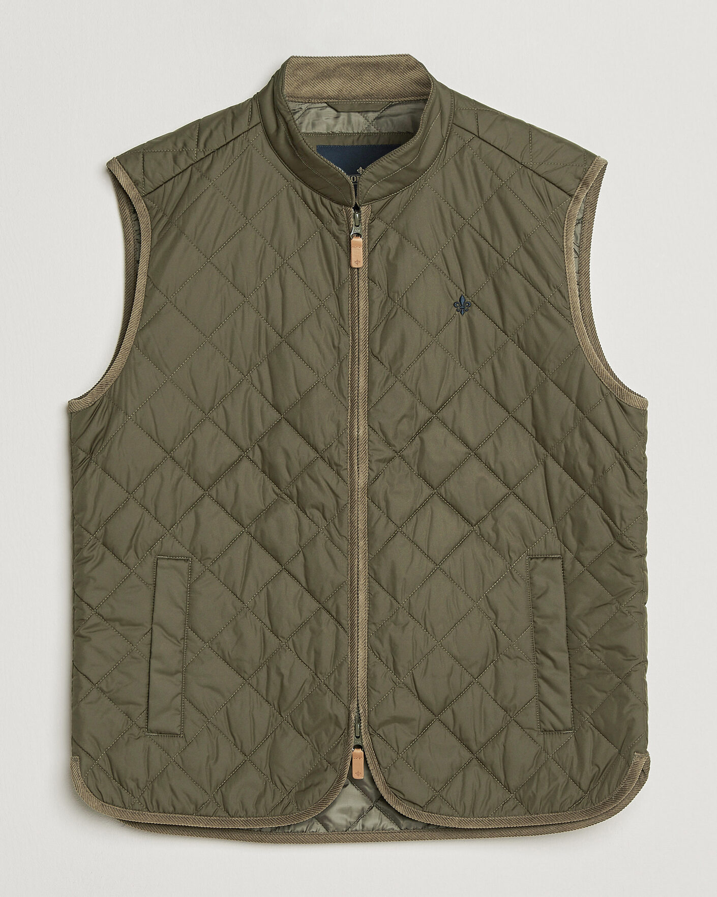 Mies | Ulkoliivit | Morris | Teddy Quilted Vest Olive