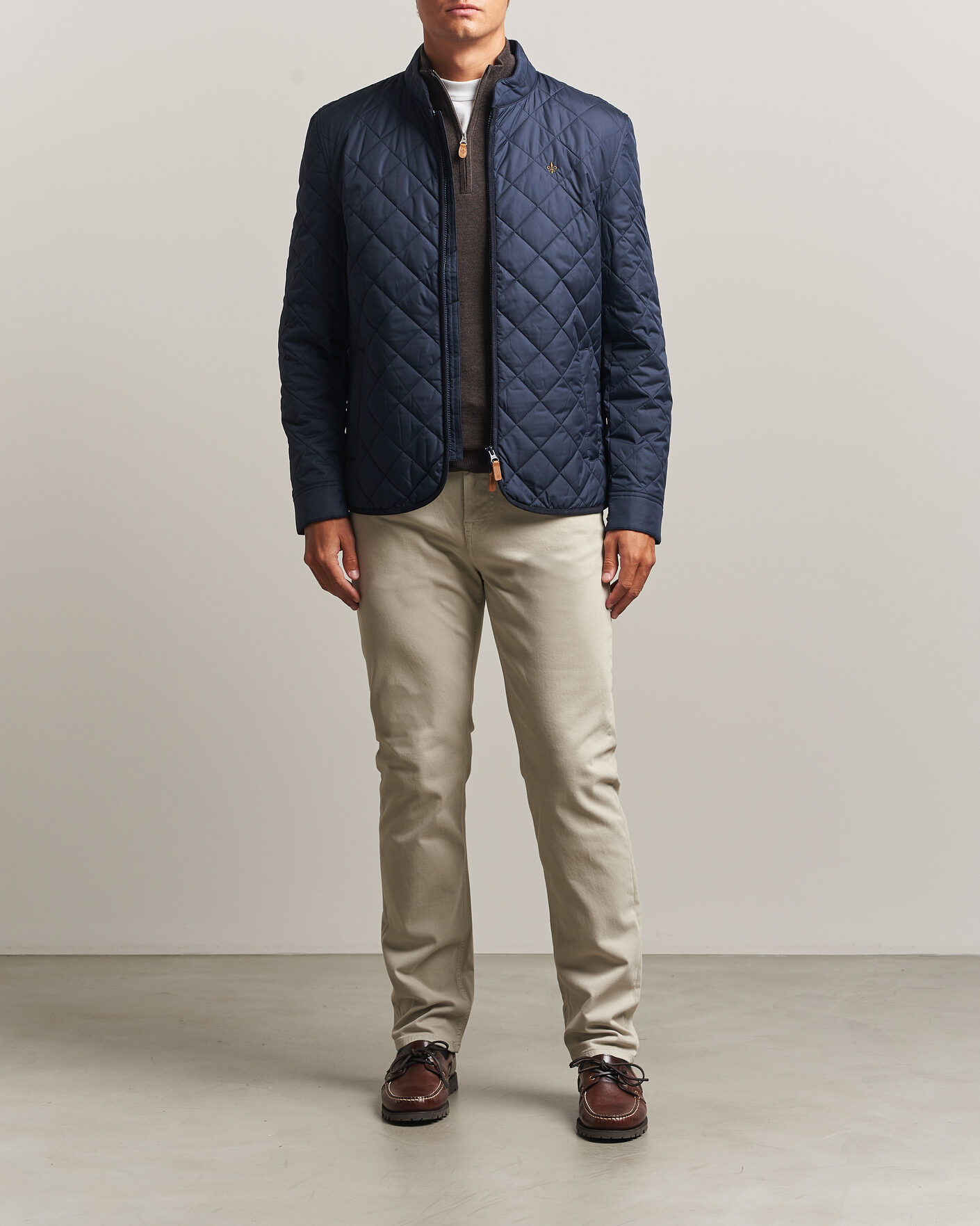 Mies | Takit | Morris | Teddy Quilted Jacket Old Blue