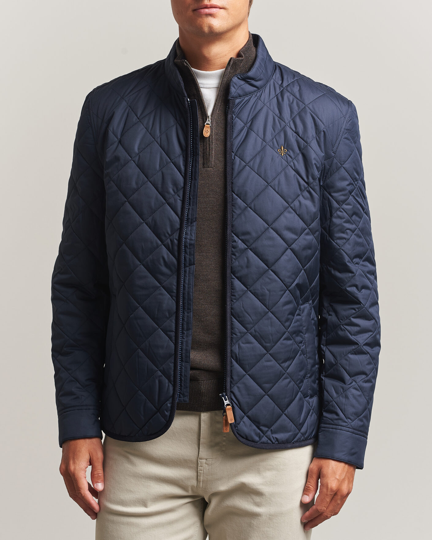 Mies | Takit | Morris | Teddy Quilted Jacket Old Blue