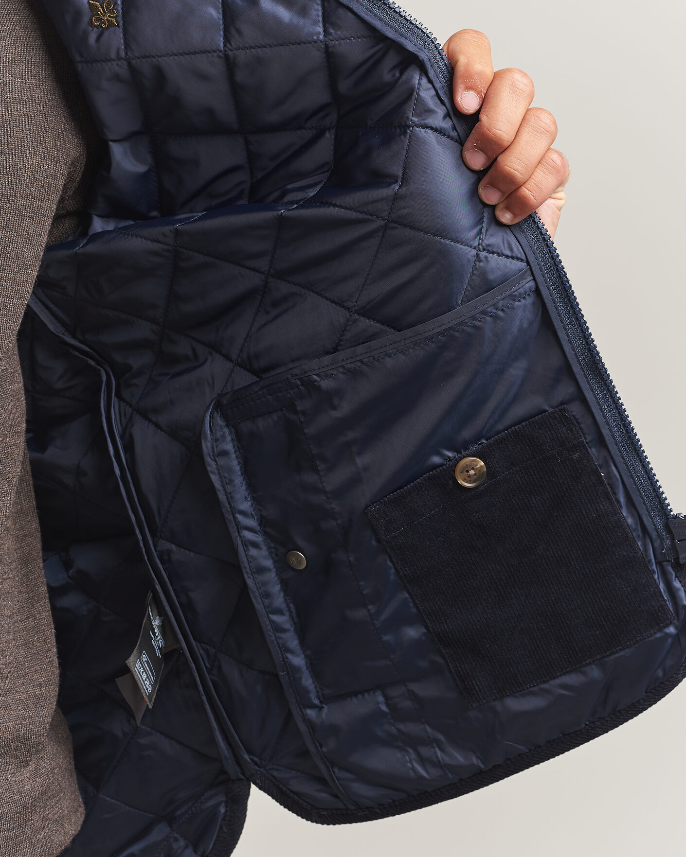 Mies | Takit | Morris | Teddy Quilted Jacket Old Blue