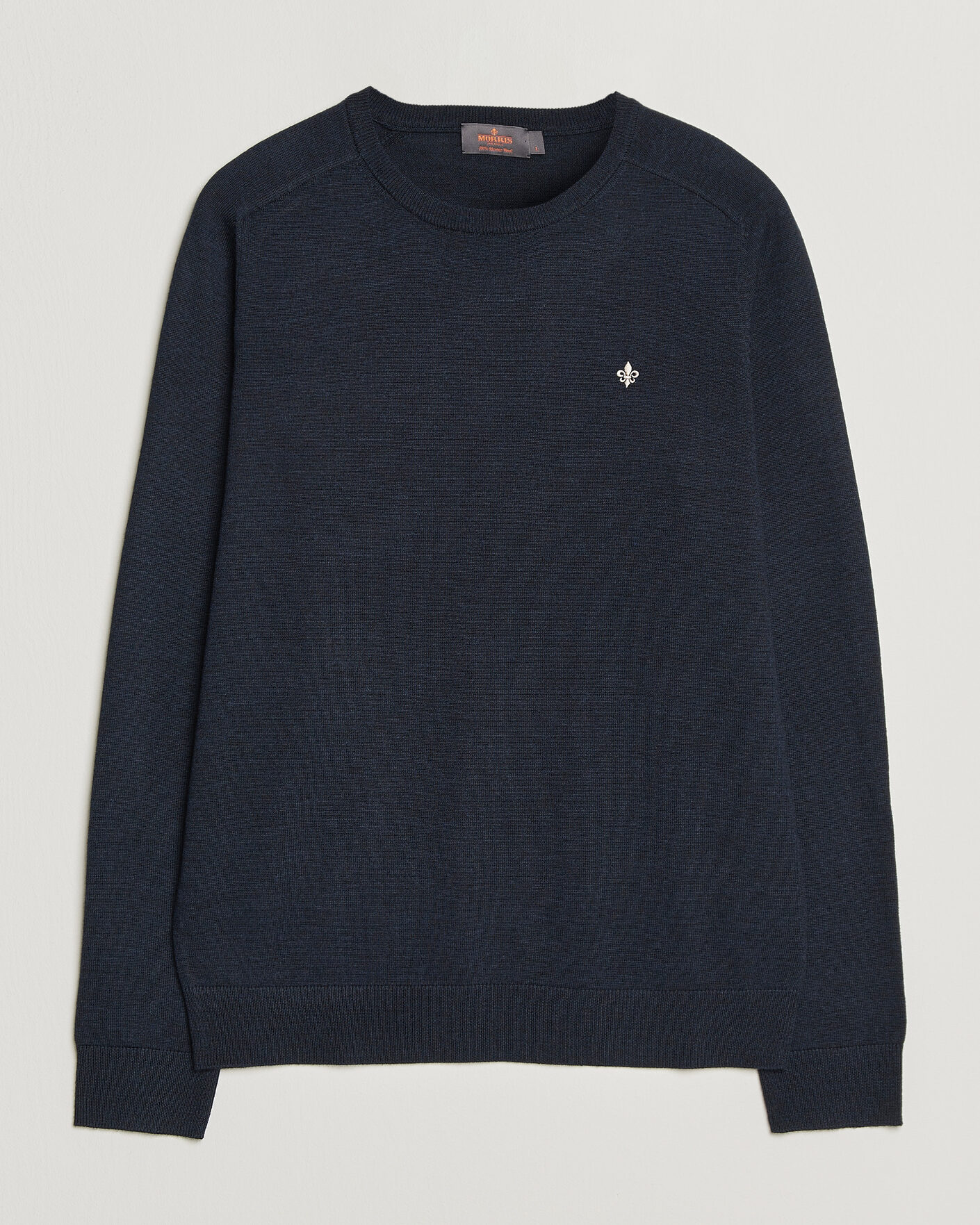Mies | Puserot | Morris | Merino O-Neck Navy