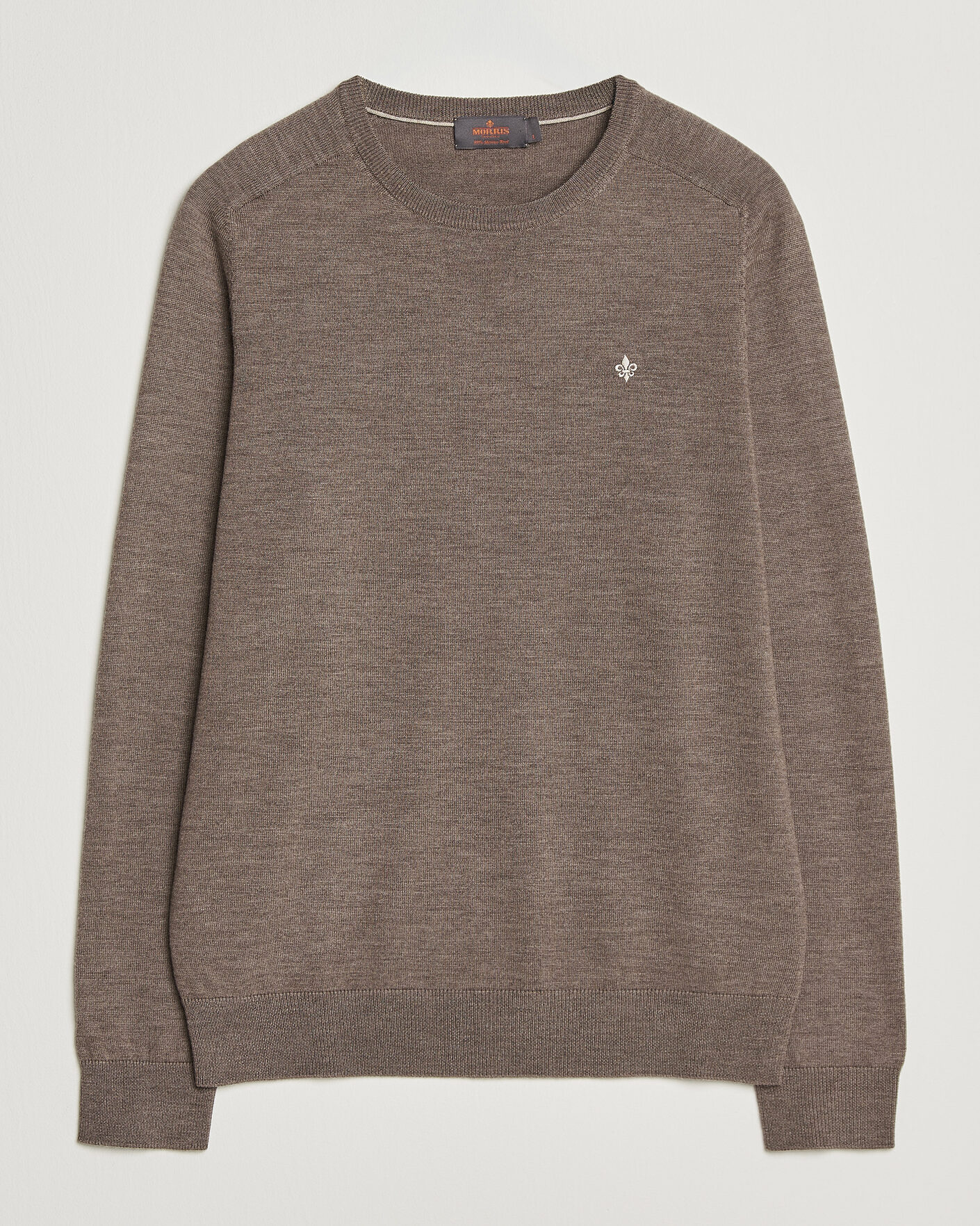 Mies | Puserot | Morris | Merino O-Neck Brown