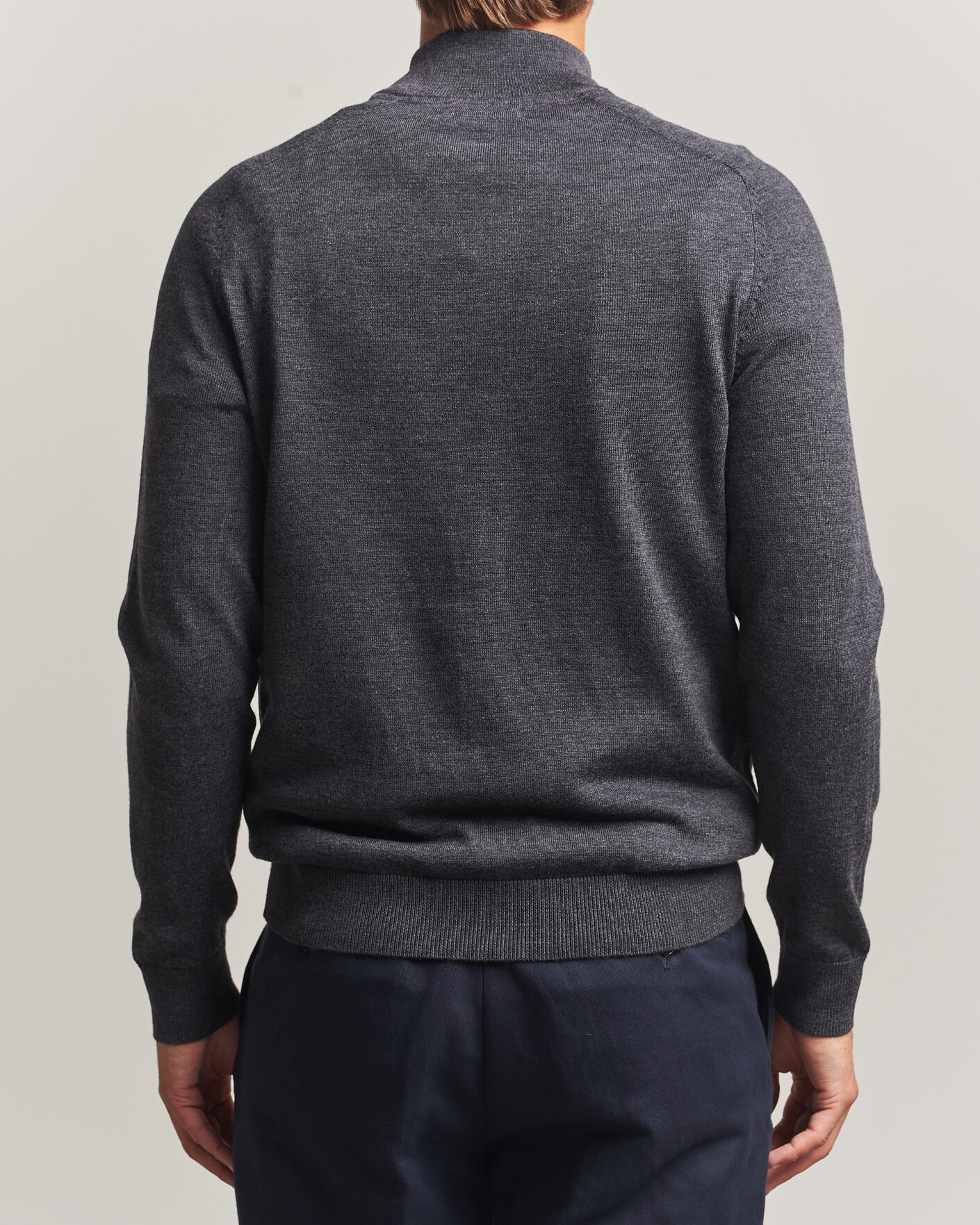 Mies | Puserot | Morris | John Merino Half Zip Grey