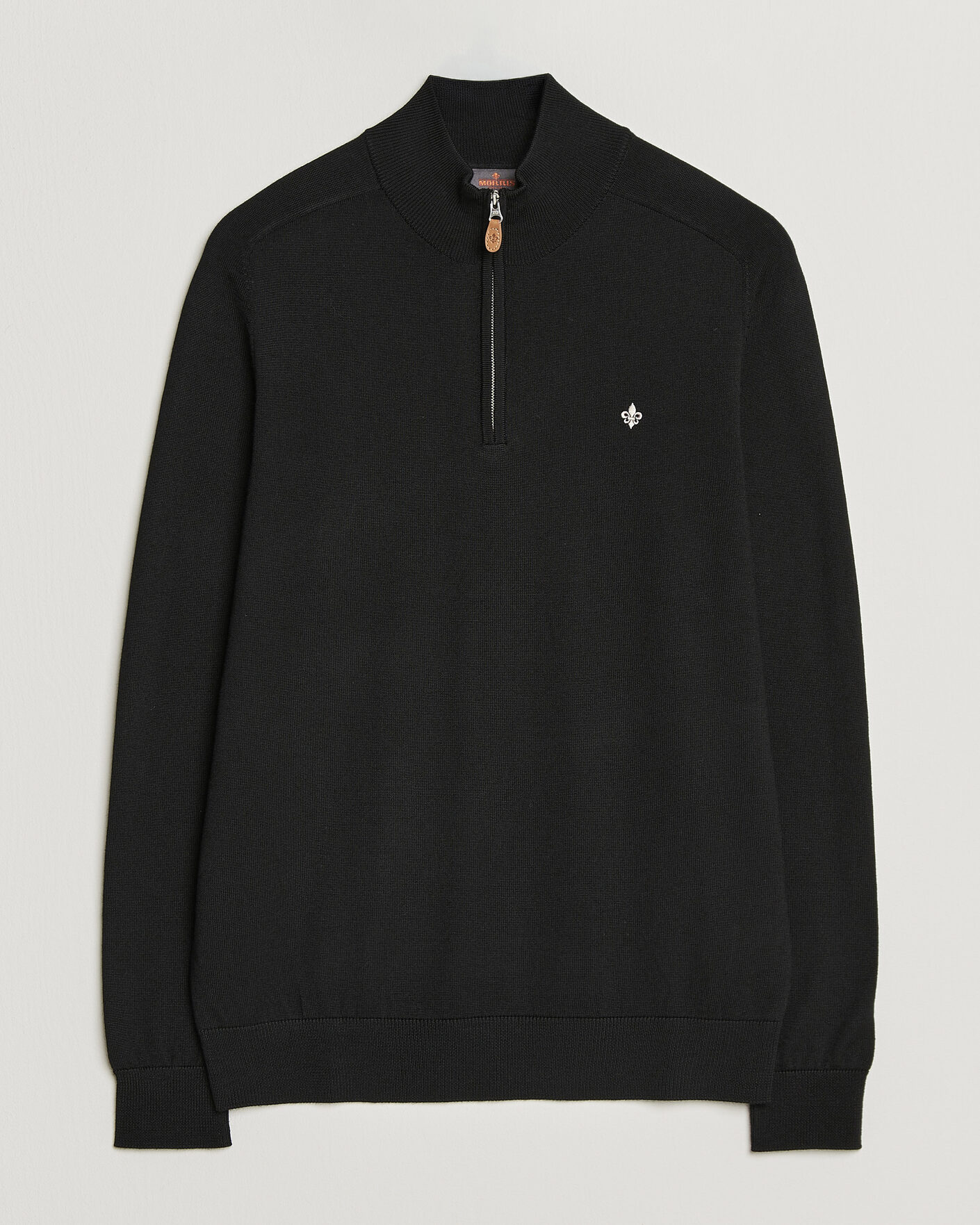 Mies | Puserot | Morris | John Merino Half Zip Black
