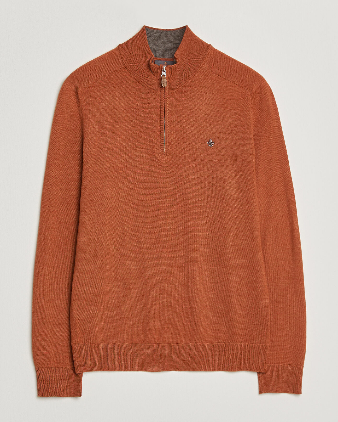 Mies | Puserot | Morris | John Merino Half Zip Orange