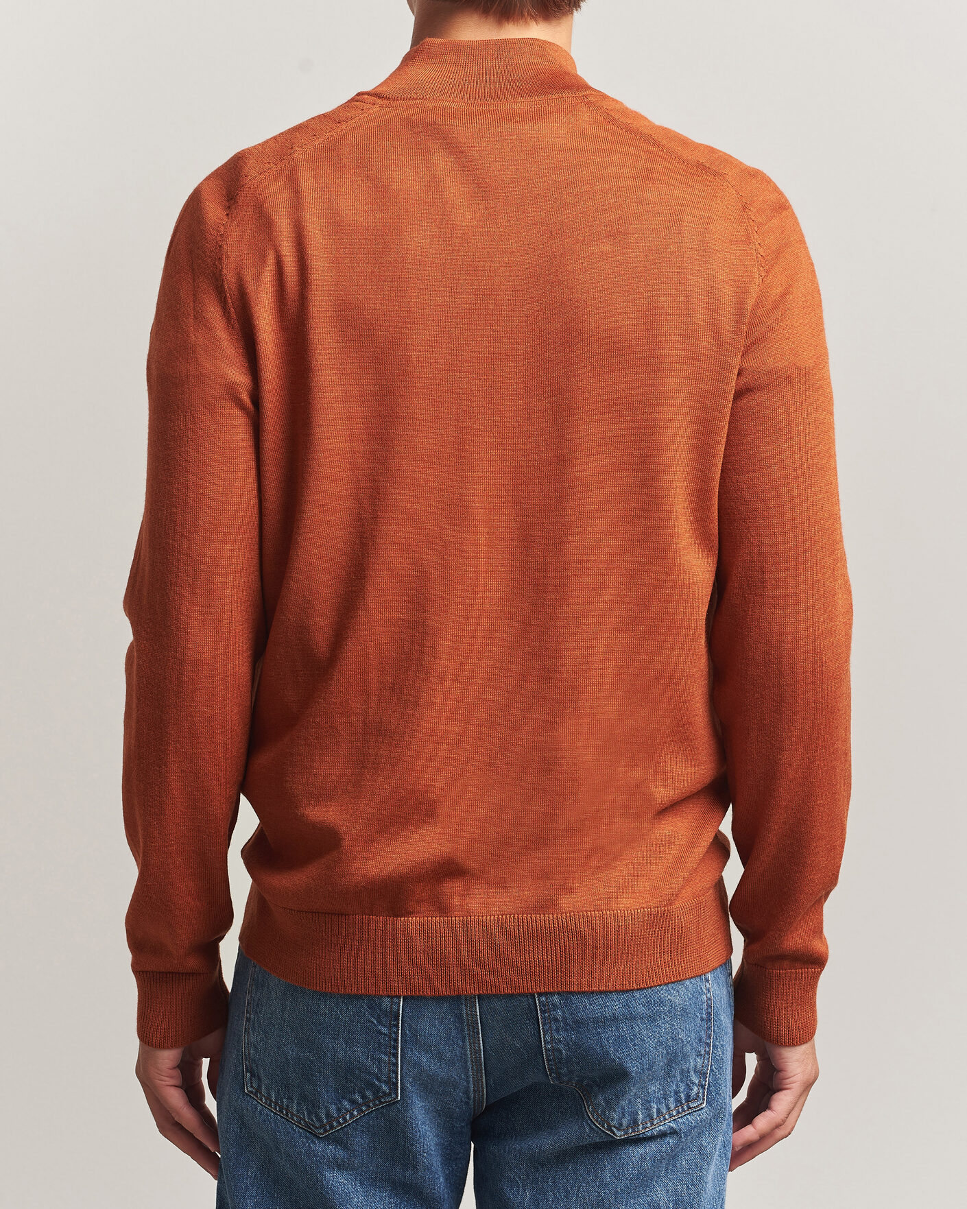 Mies | Puserot | Morris | John Merino Half Zip Orange