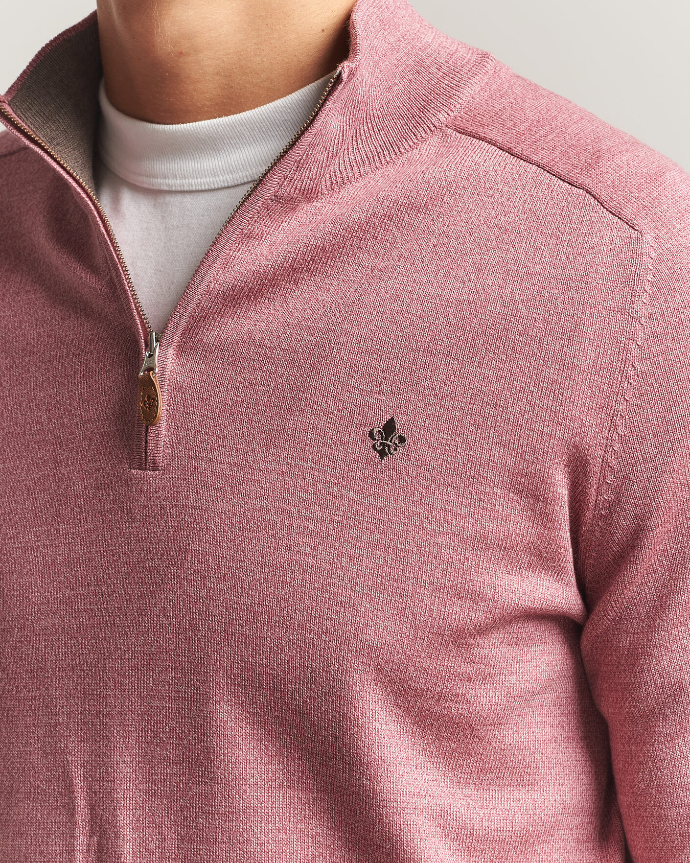 Mies | Puserot | Morris | John Merino Half Zip Cerise