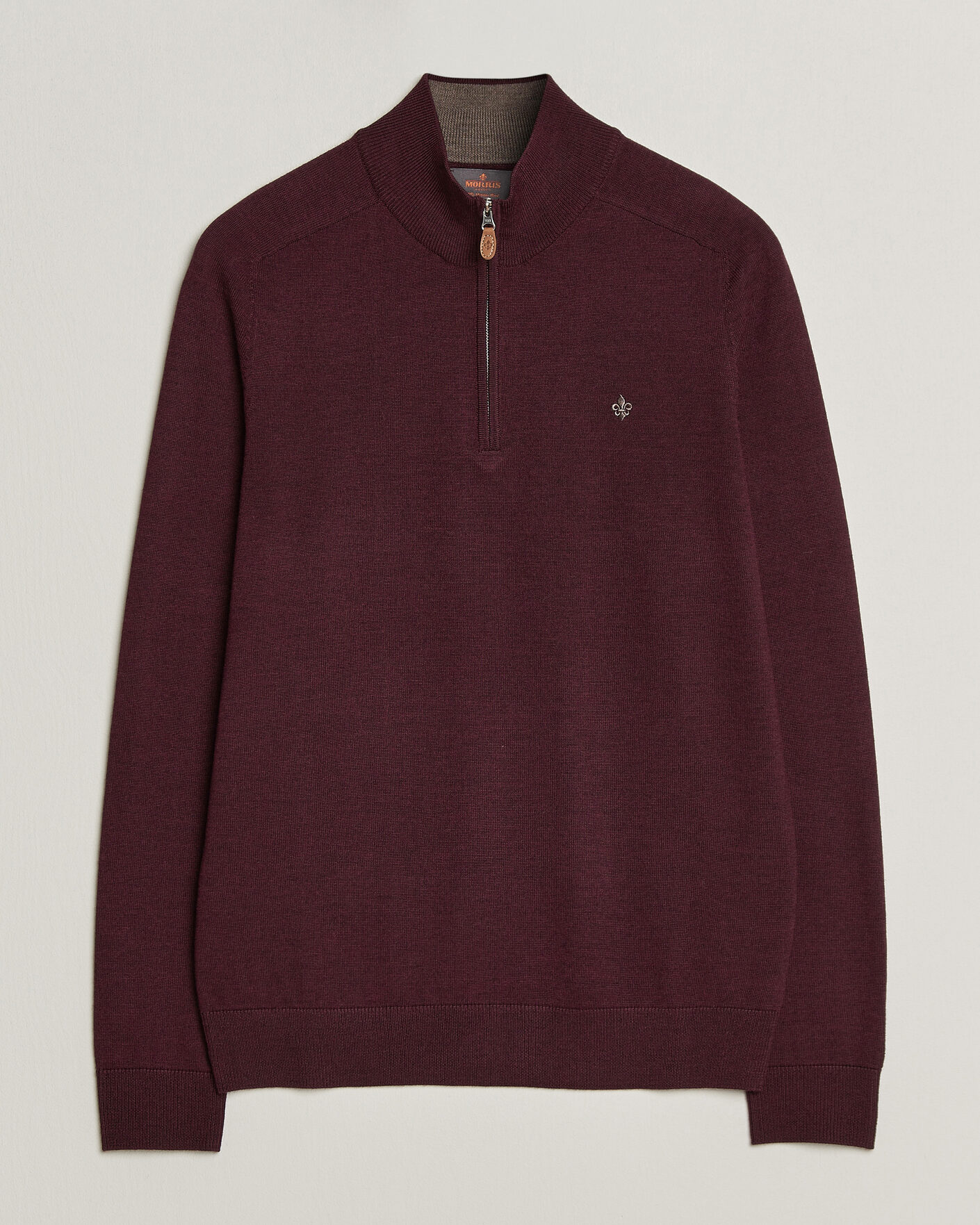 Mies | Puserot | Morris | John Merino Half Zip Wine Red