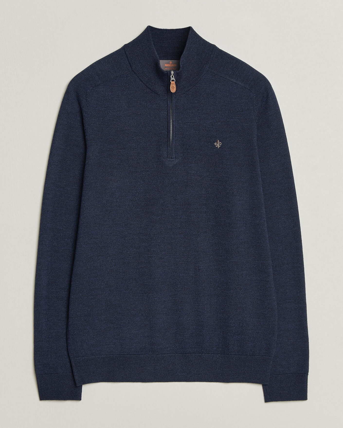 Mies | Puserot | Morris | John Merino Half Zip Ocean Blue