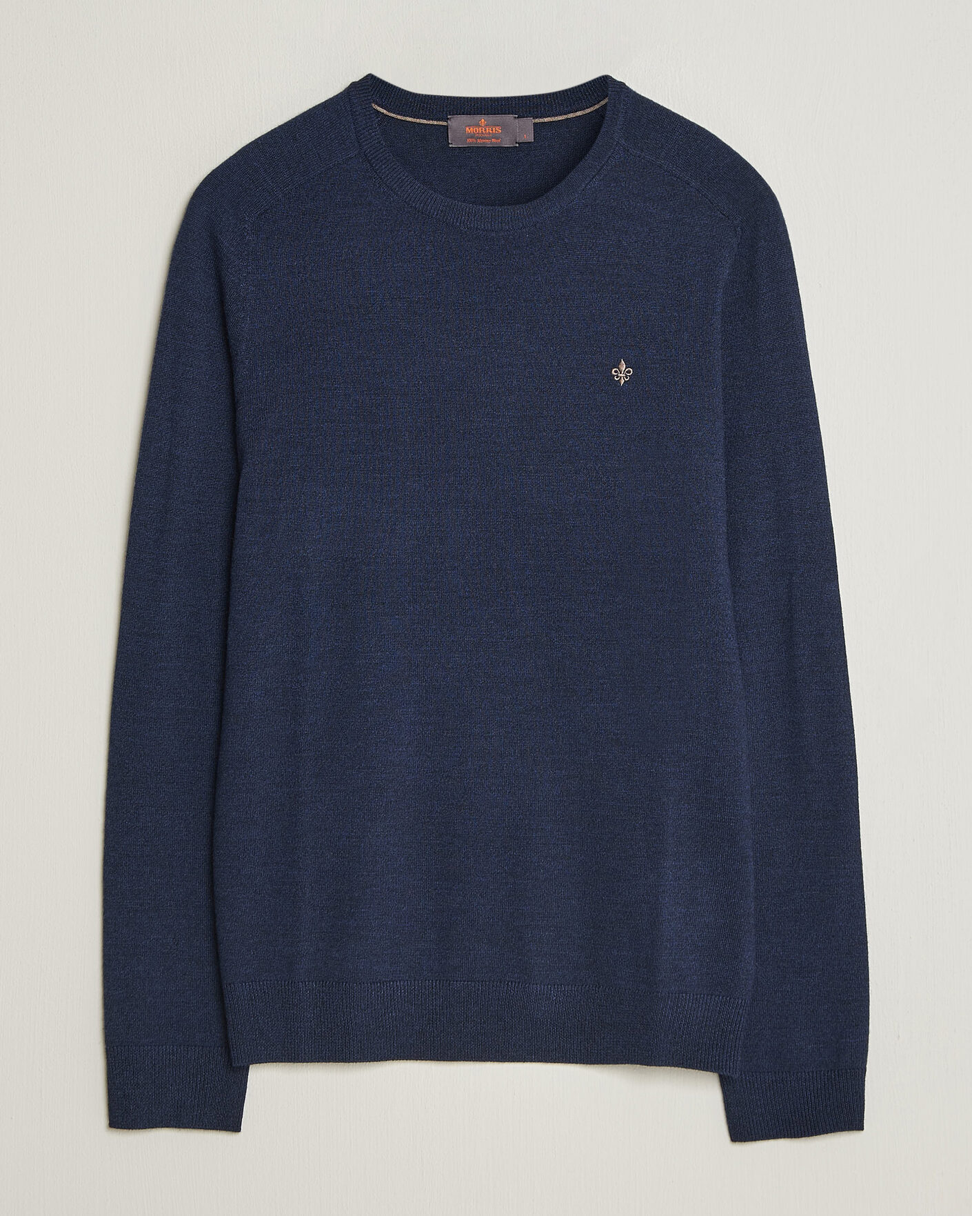 Mies | Puserot | Morris | Merino O-Neck Navy