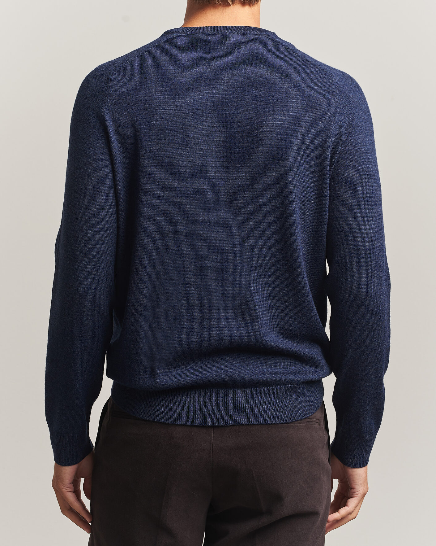 Mies | Puserot | Morris | Merino O-Neck Navy