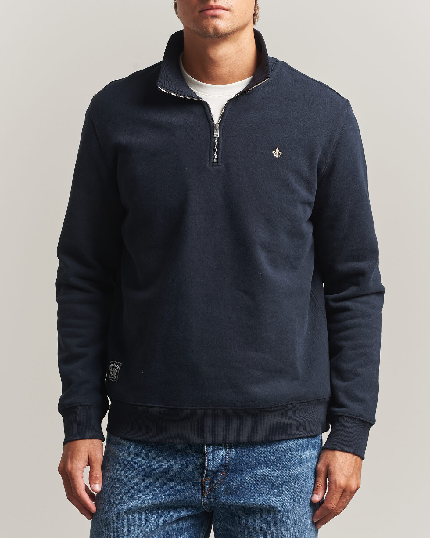 Mies | Puserot | Morris | Brandon Lily Half Zip Old Blue