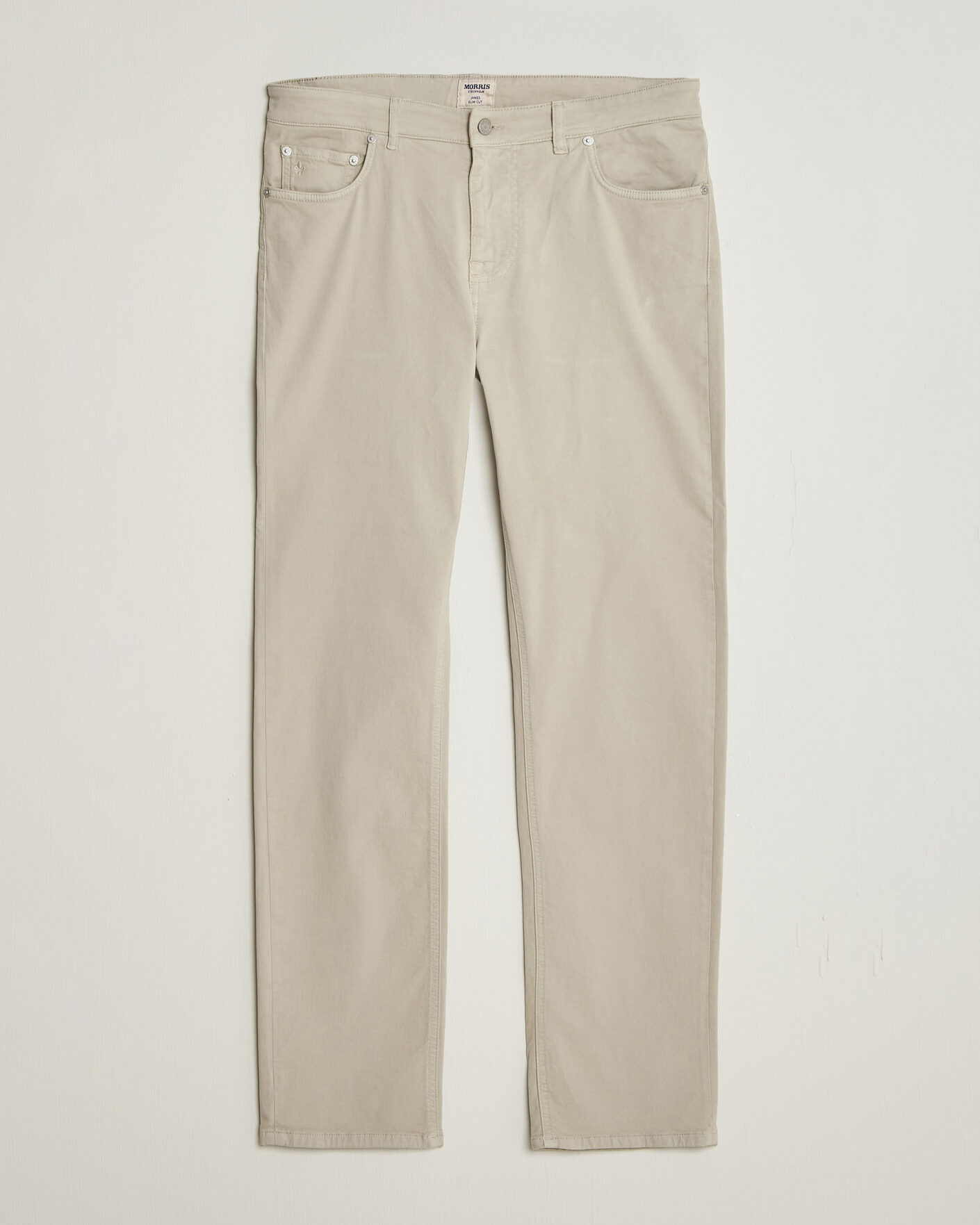 Mies | Housut | Morris | James Brushed 5-Pocket Pant Khaki