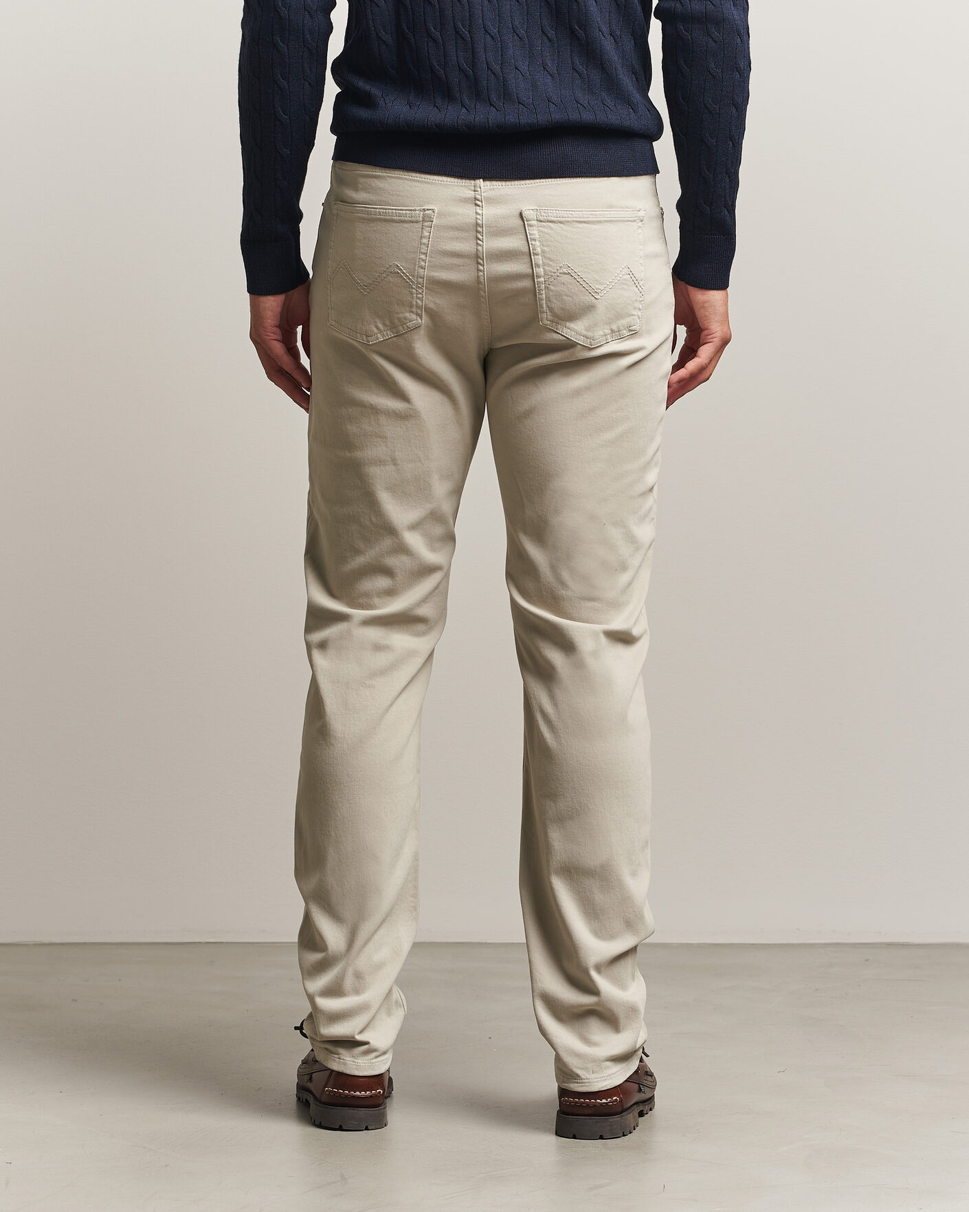 Mies | Housut | Morris | James Brushed 5-Pocket Pant Khaki