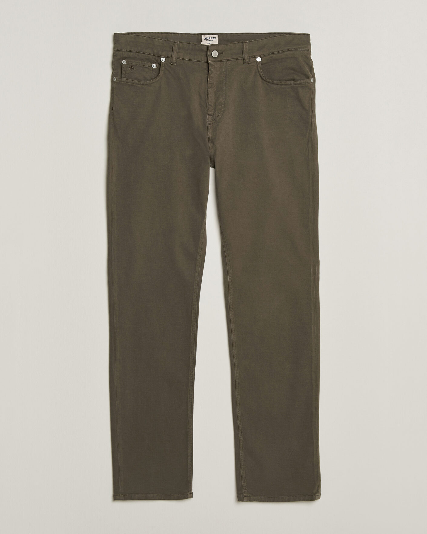 Mies | Housut | Morris | James Brushed 5-Pocket Pant Olive