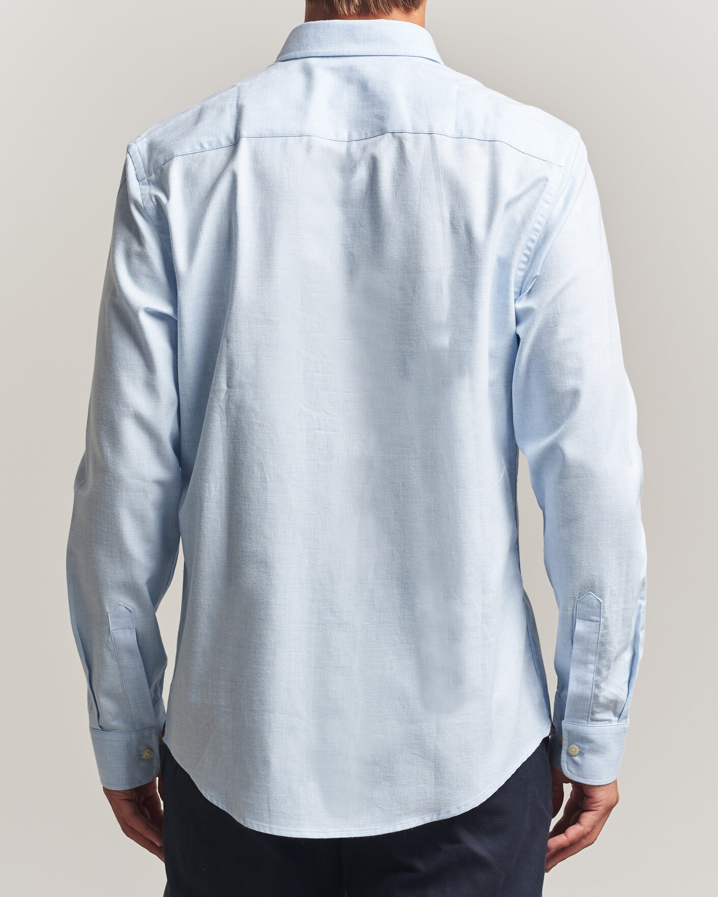 Mies | Kauluspaidat | Morris | Watts Flannel Shirt Light Blue