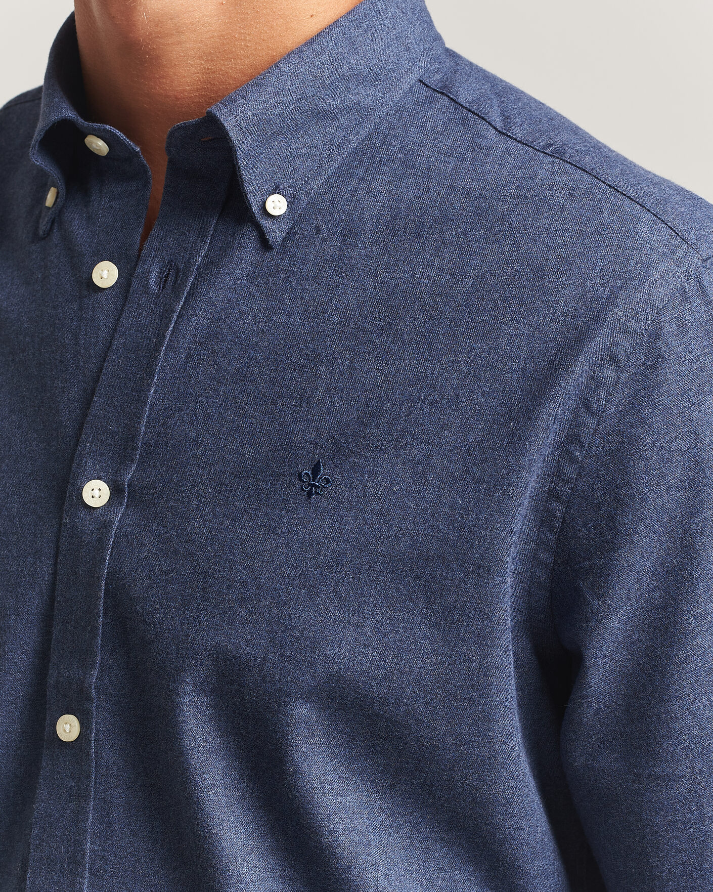 Mies | Kauluspaidat | Morris | Watts Flannel Shirt Navy