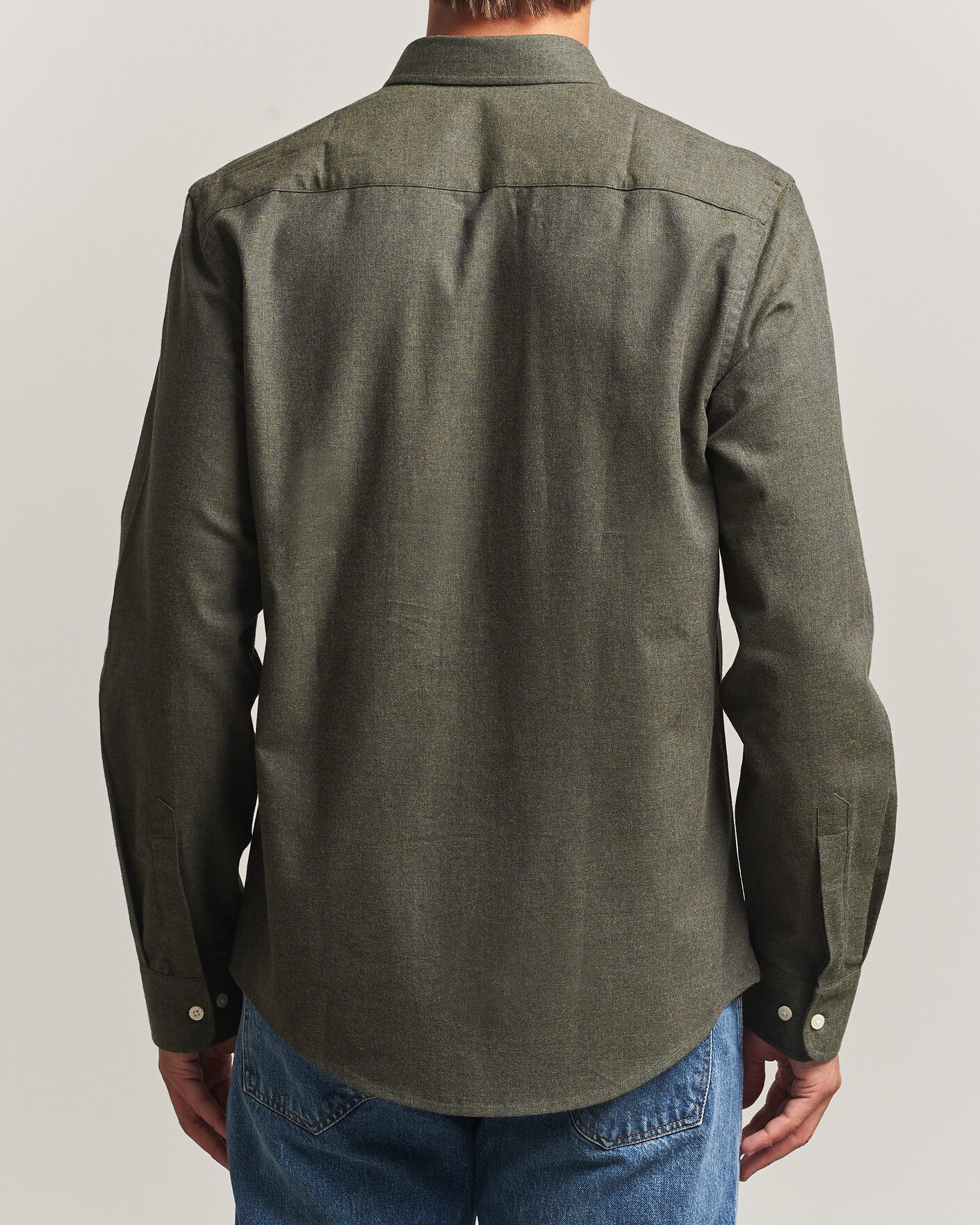 Mies | Kauluspaidat | Morris | Watts Flannel Shirt Olive