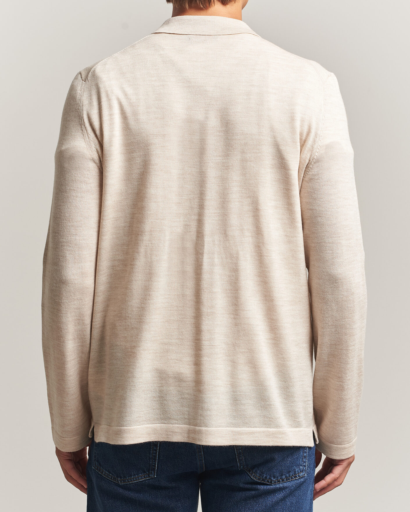 Mies | Kauluspaidat | Morris | Merino Shirt Cardigan Off White