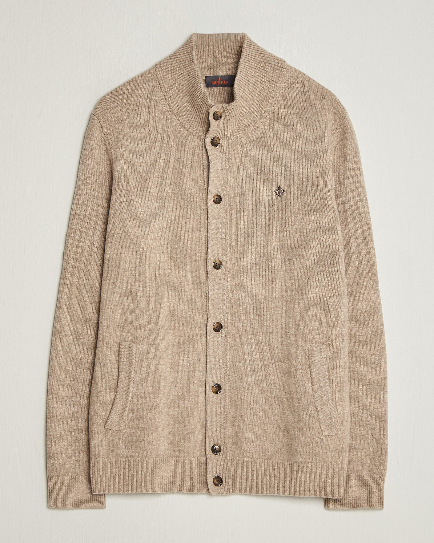Mies | Puserot | Morris | Hertford Button Cardigan Khaki