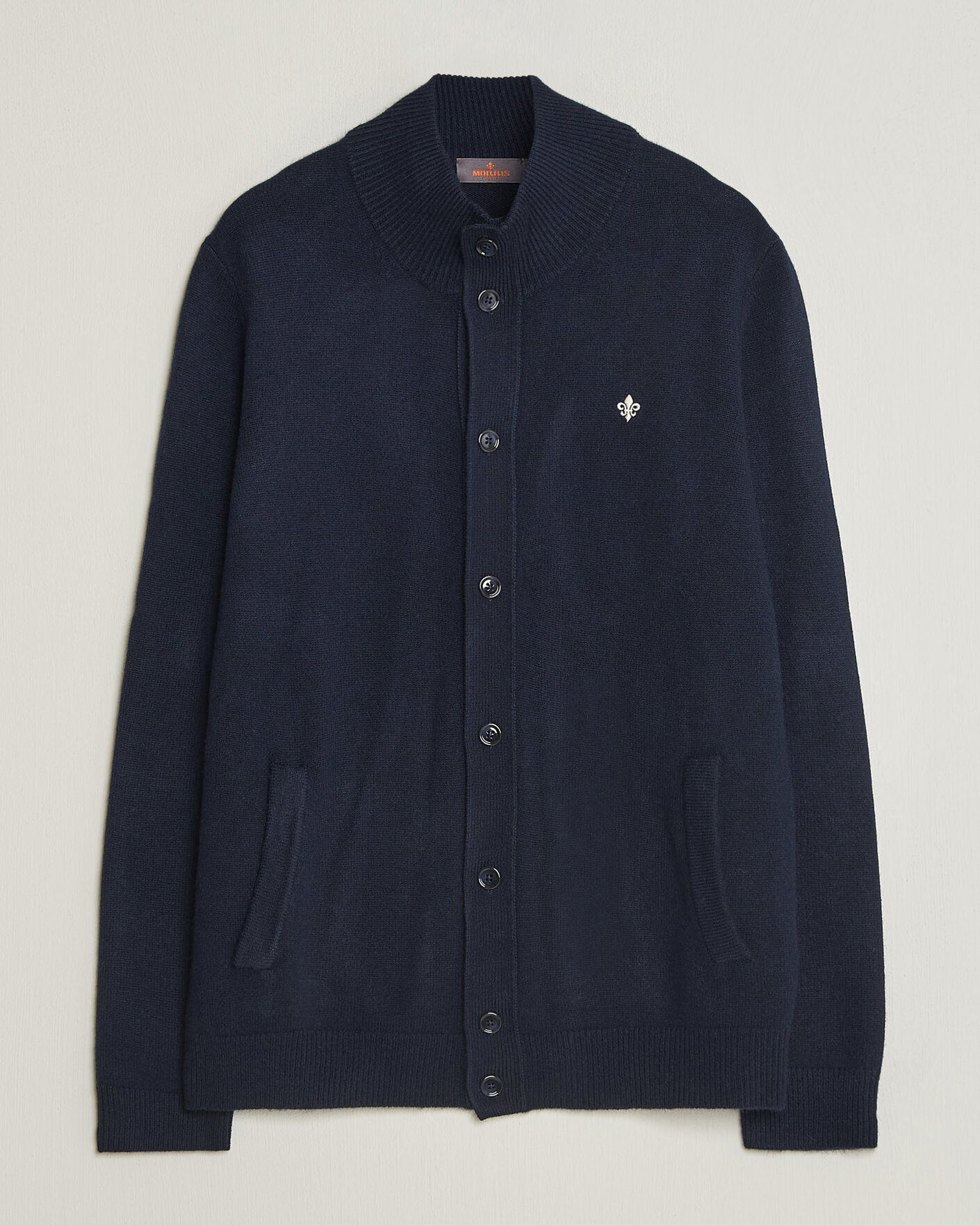 Mies | Puserot | Morris | Hertford Button Cardigan Navy