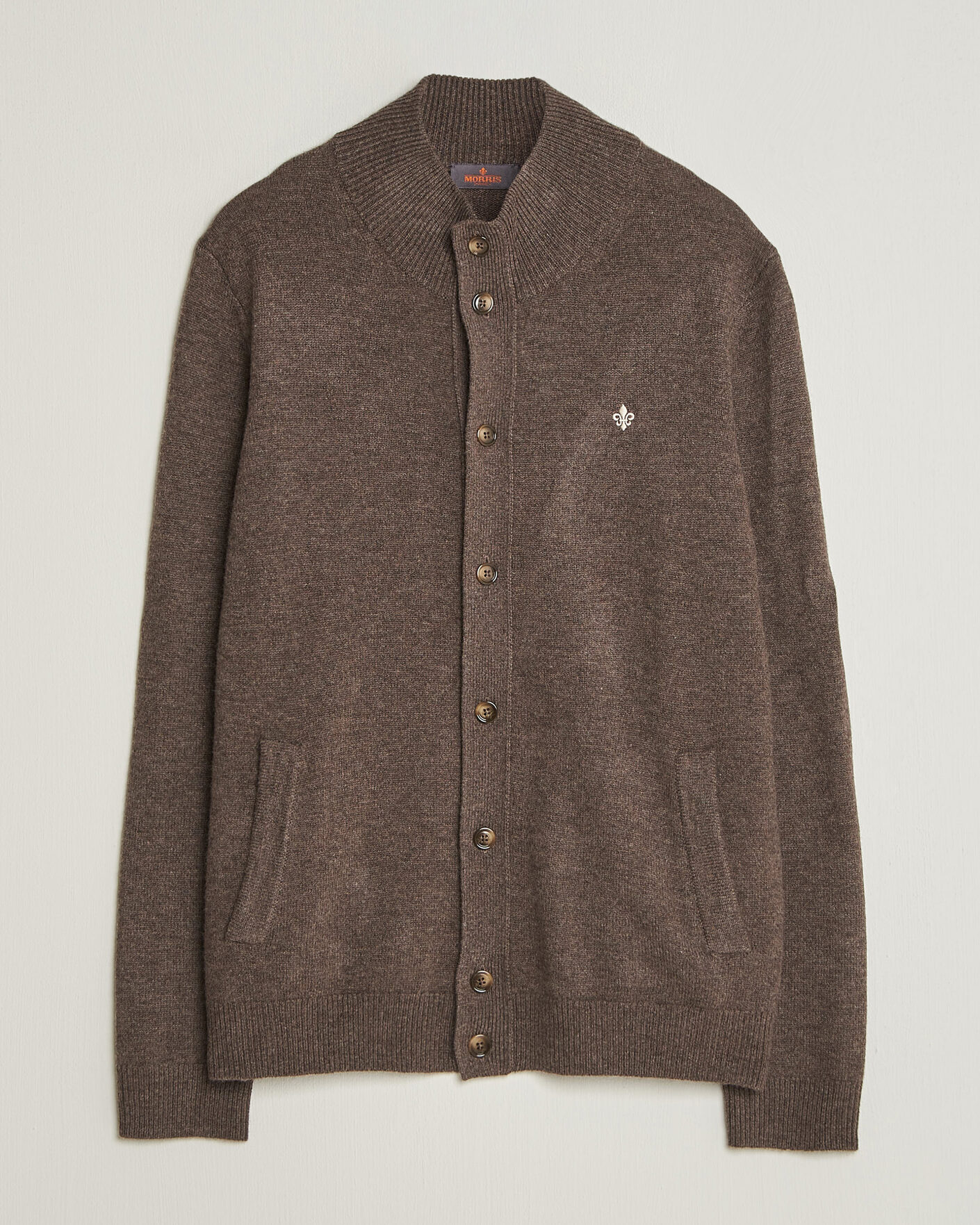 Mies | Puserot | Morris | Hertford Button Cardigan Brown