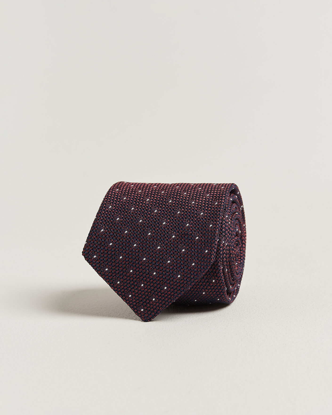 Mies | Solmiot | Amanda Christensen | Silk Grenadine Dot 8cm Tie Wine