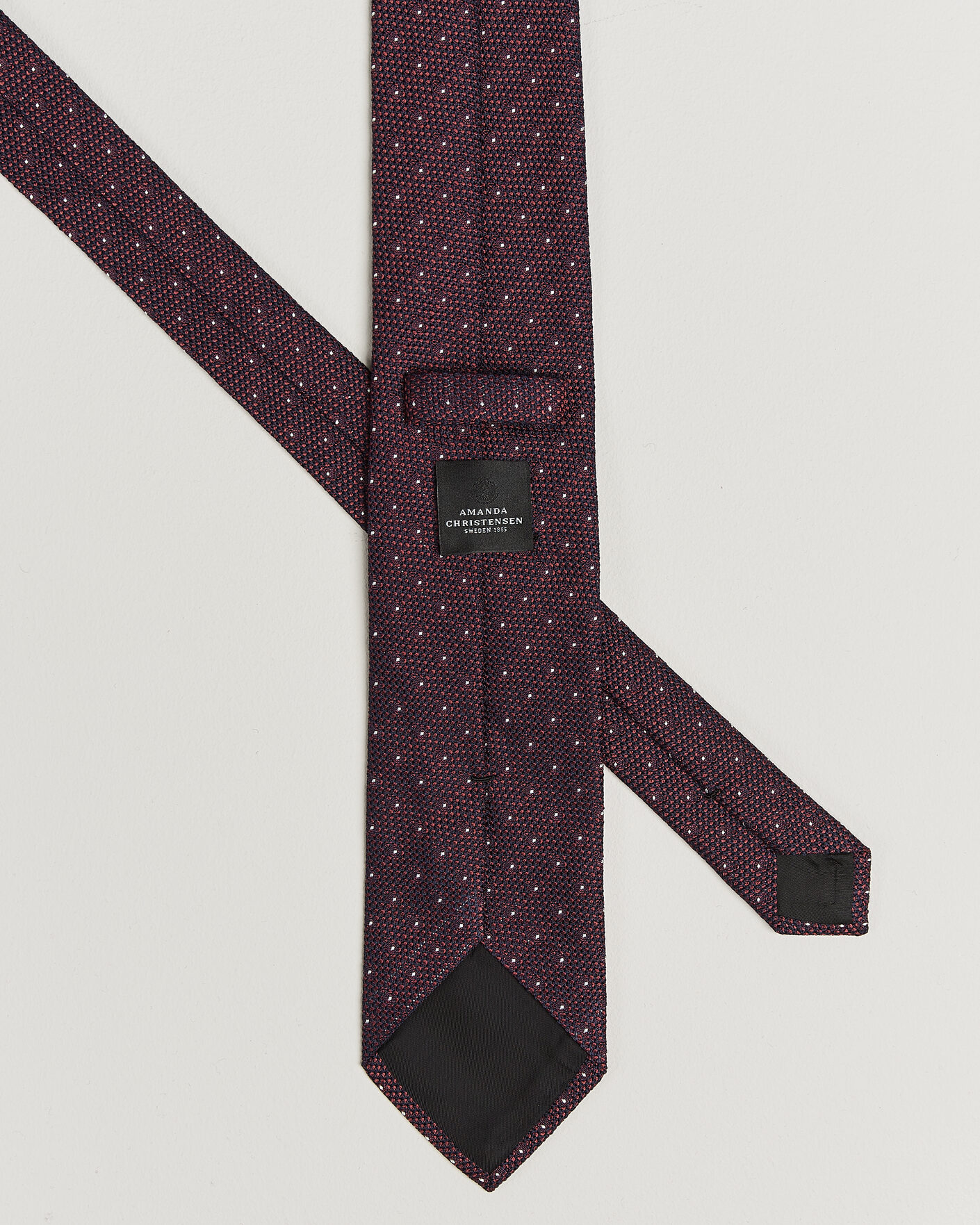 Mies | Solmiot | Amanda Christensen | Silk Grenadine Dot 8cm Tie Wine