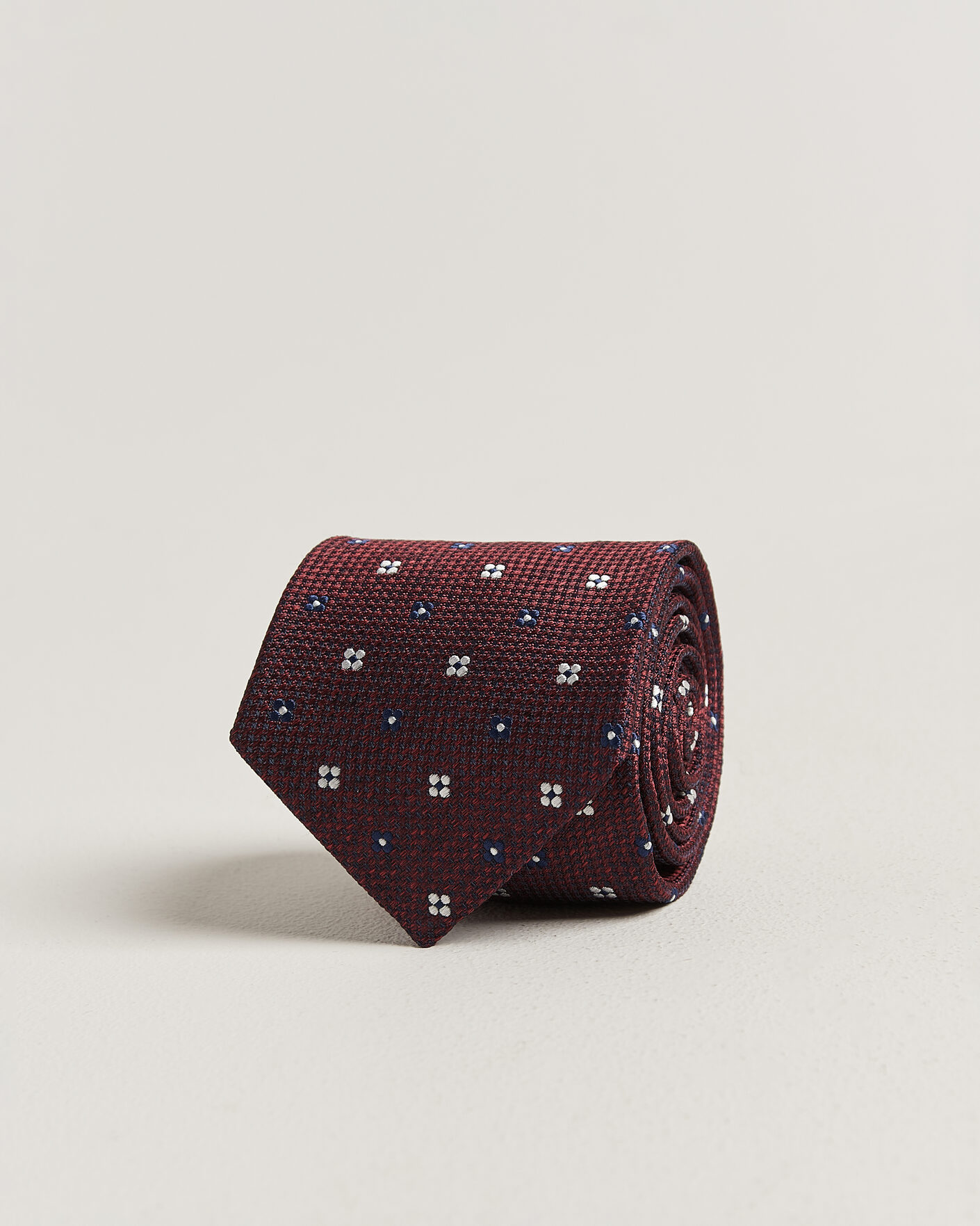 Mies | Solmiot | Amanda Christensen | Silk Flower 8cm Tie Wine