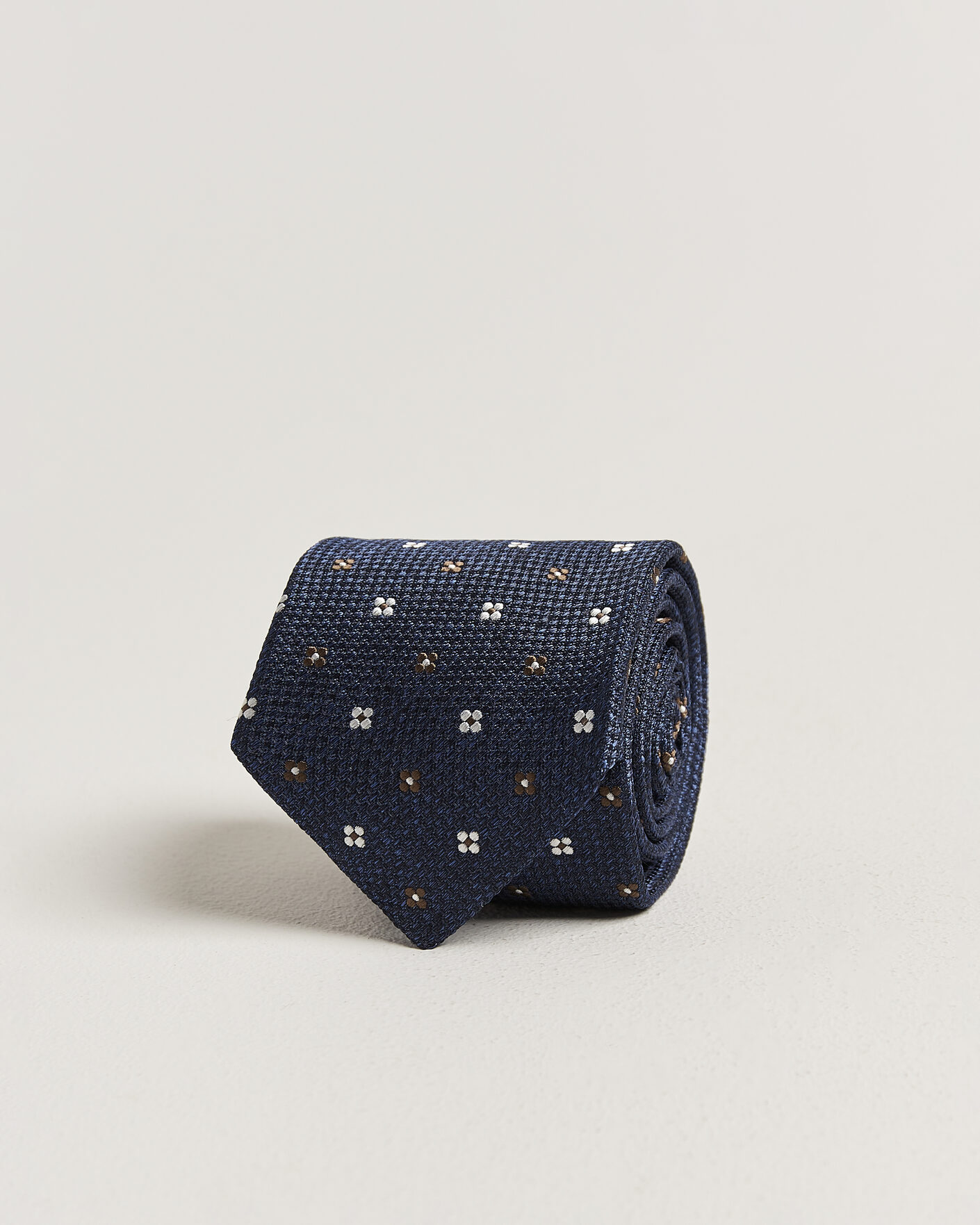 Mies | Solmiot | Amanda Christensen | Silk Flower 8cm Tie Navy