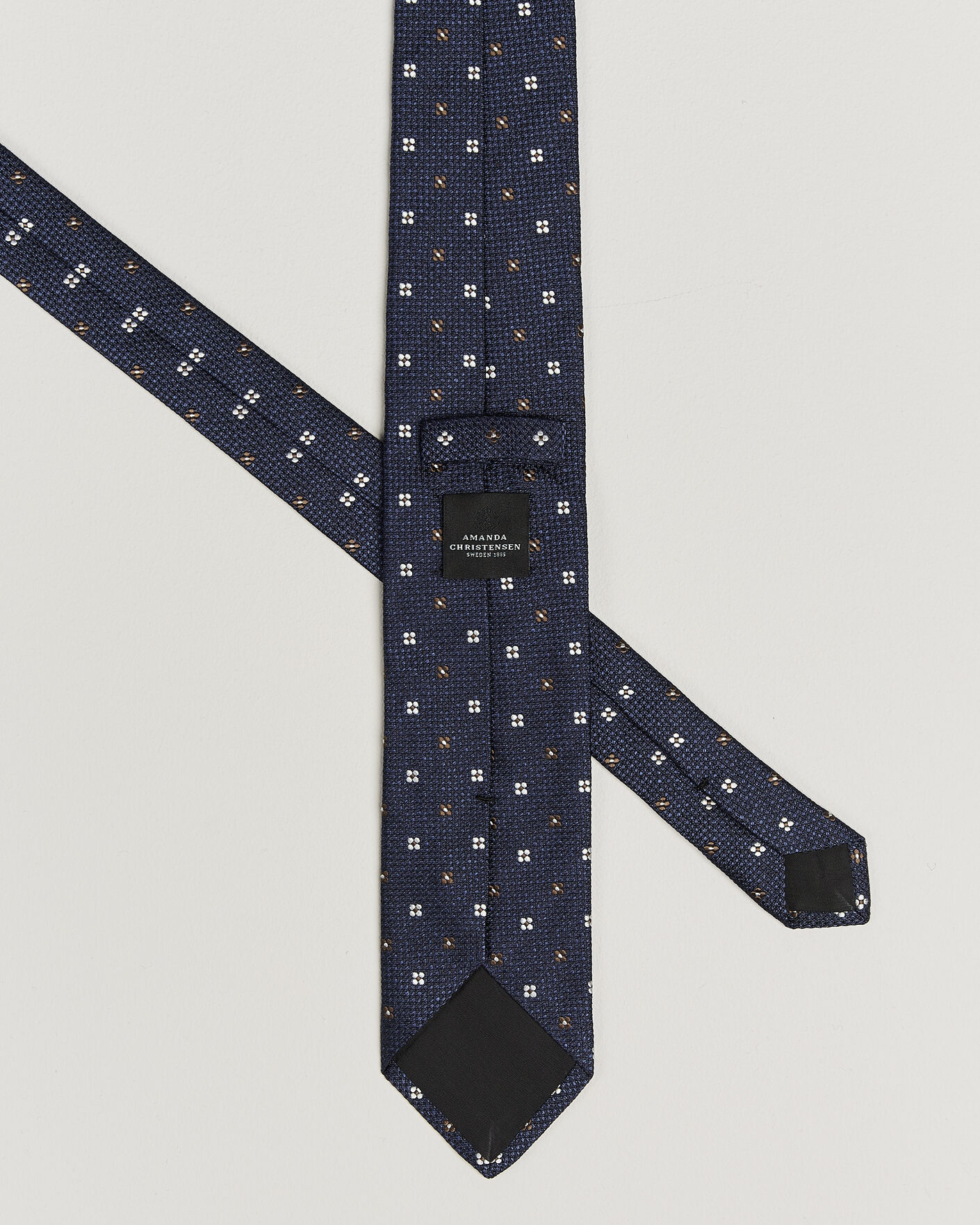 Mies | Solmiot | Amanda Christensen | Silk Flower 8cm Tie Navy