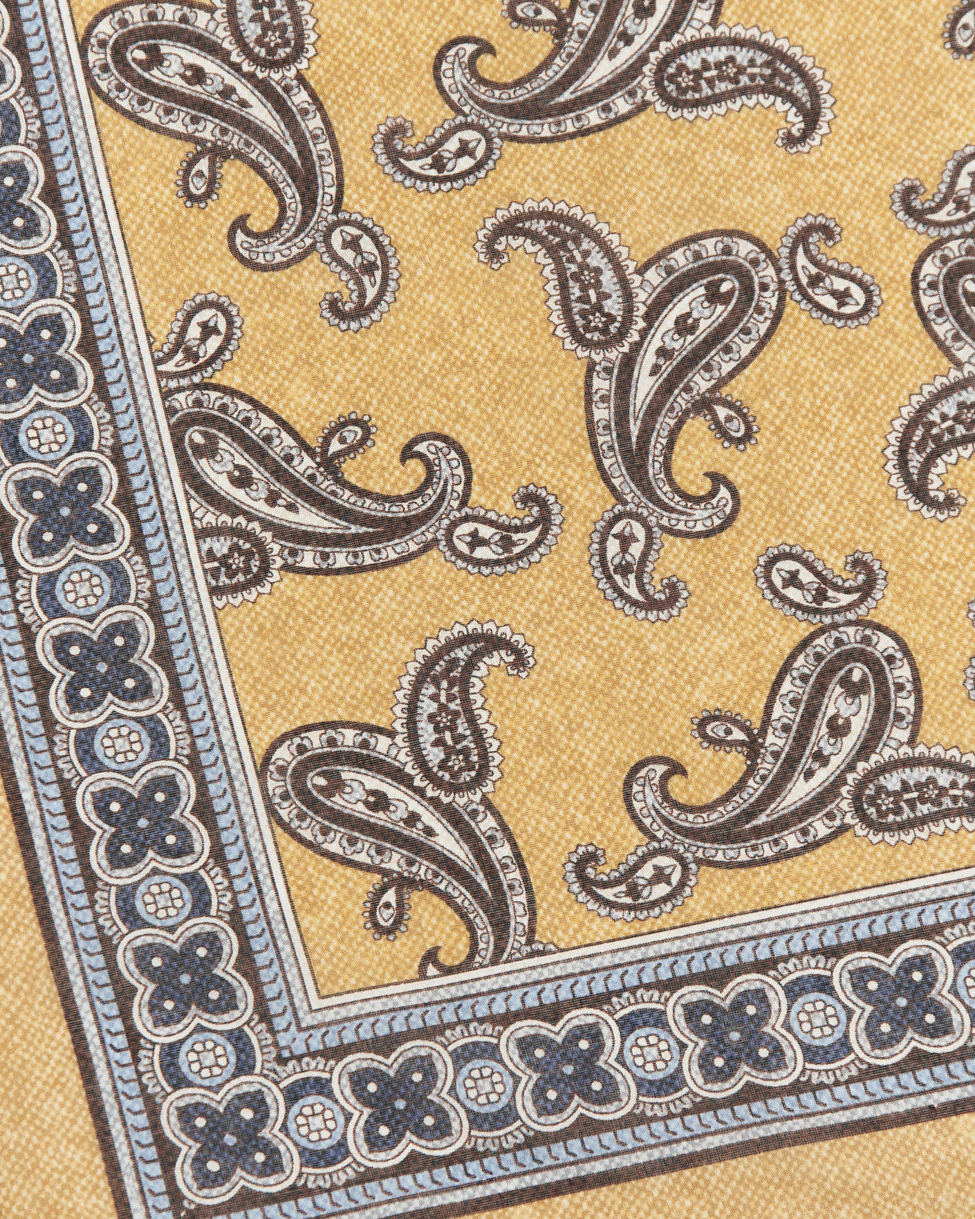 Mies | Huivit | Amanda Christensen | Cotton Voile Printed Paisley Bandana Yellow