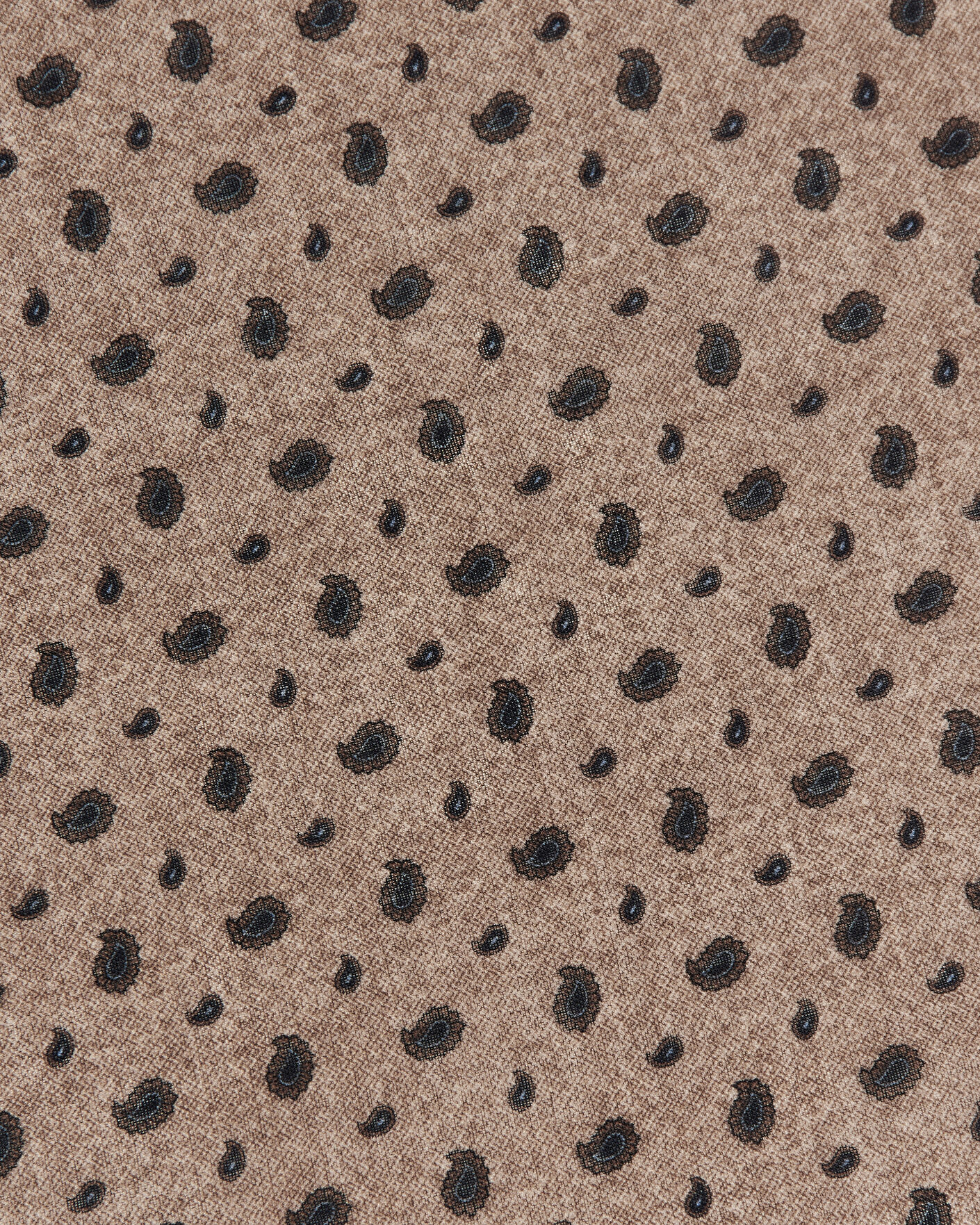 Mies | Huivit | Amanda Christensen | Wool Printed Paisley Bandana Beige