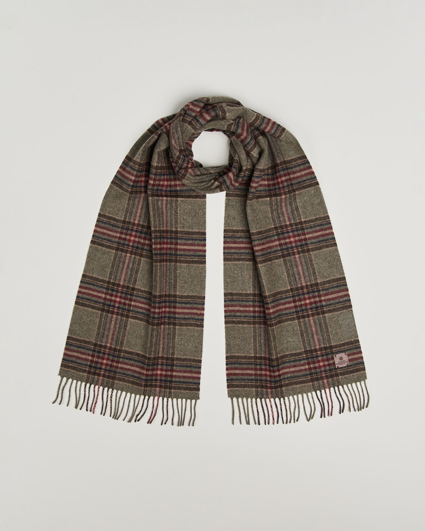 Mies | Kaulaliinat | Amanda Christensen | Wool Check Scarf Green