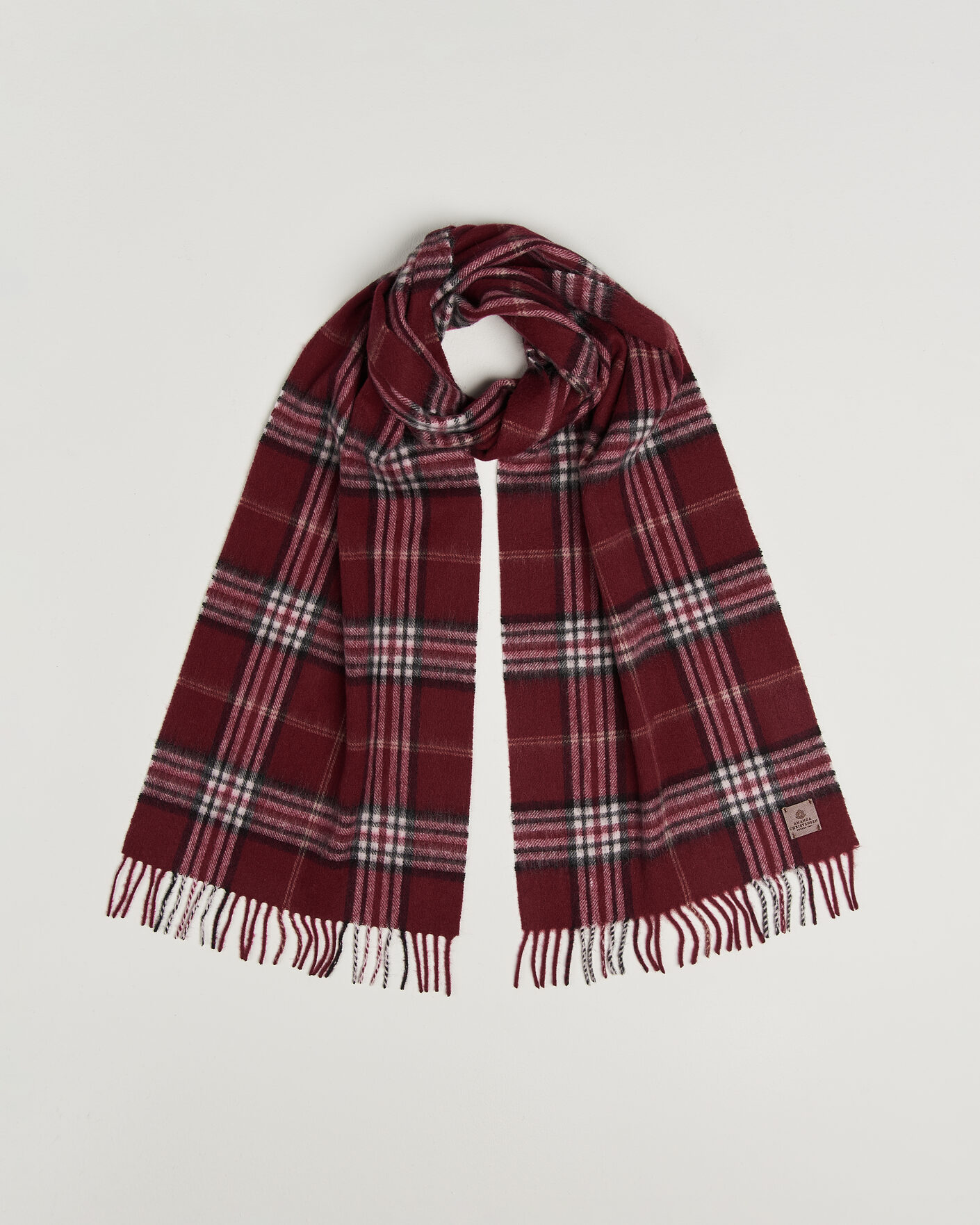 Mies | Kaulaliinat | Amanda Christensen | Wool Check Scarf Bordeaux